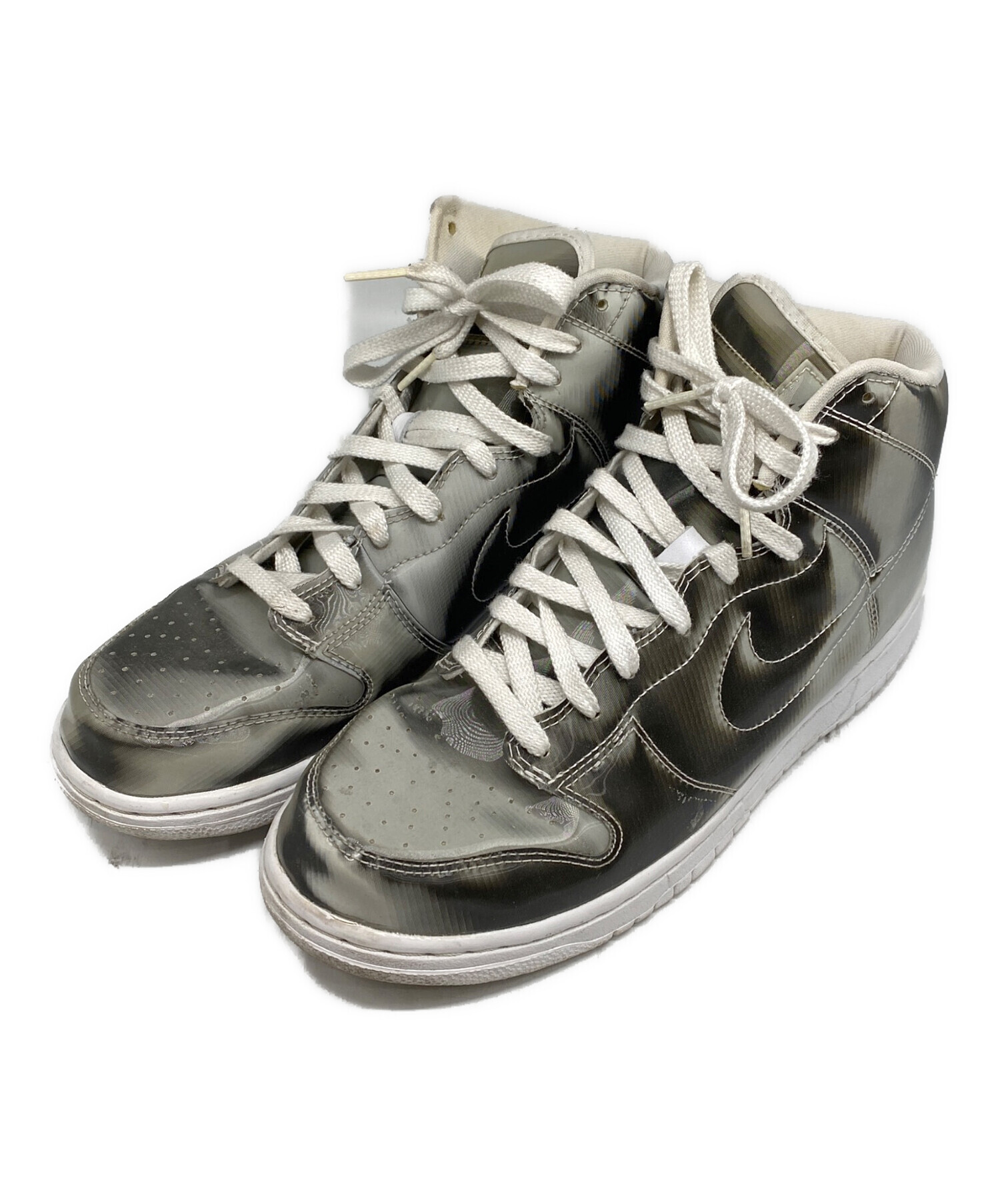 中古・古着通販】NIKE (ナイキ) DUNK HIGH CLOT シルバー サイズ:27.5 
