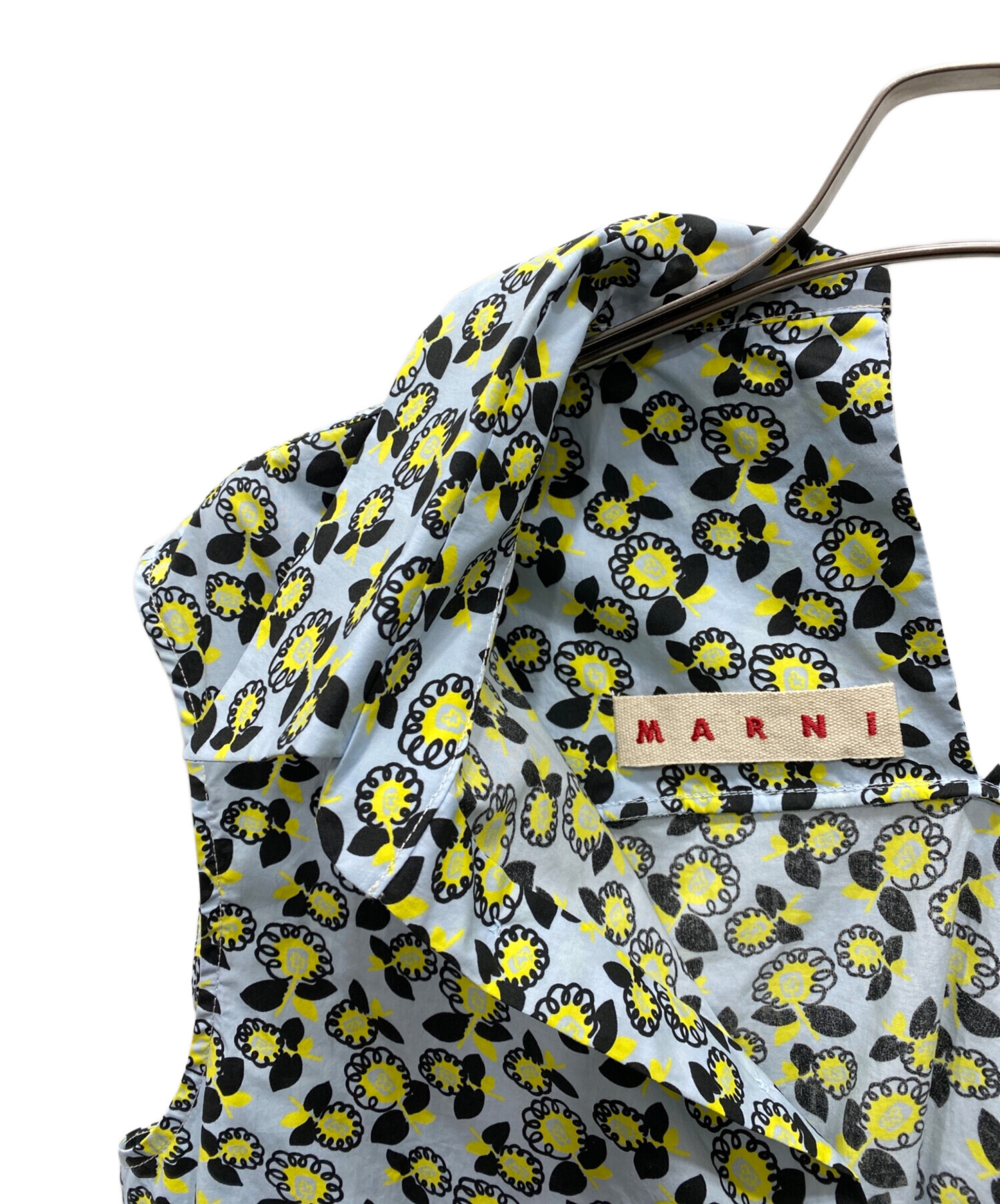 中古・古着通販】MARNI (マルニ) ノースリーブシャツ ブルー サイズ:40 