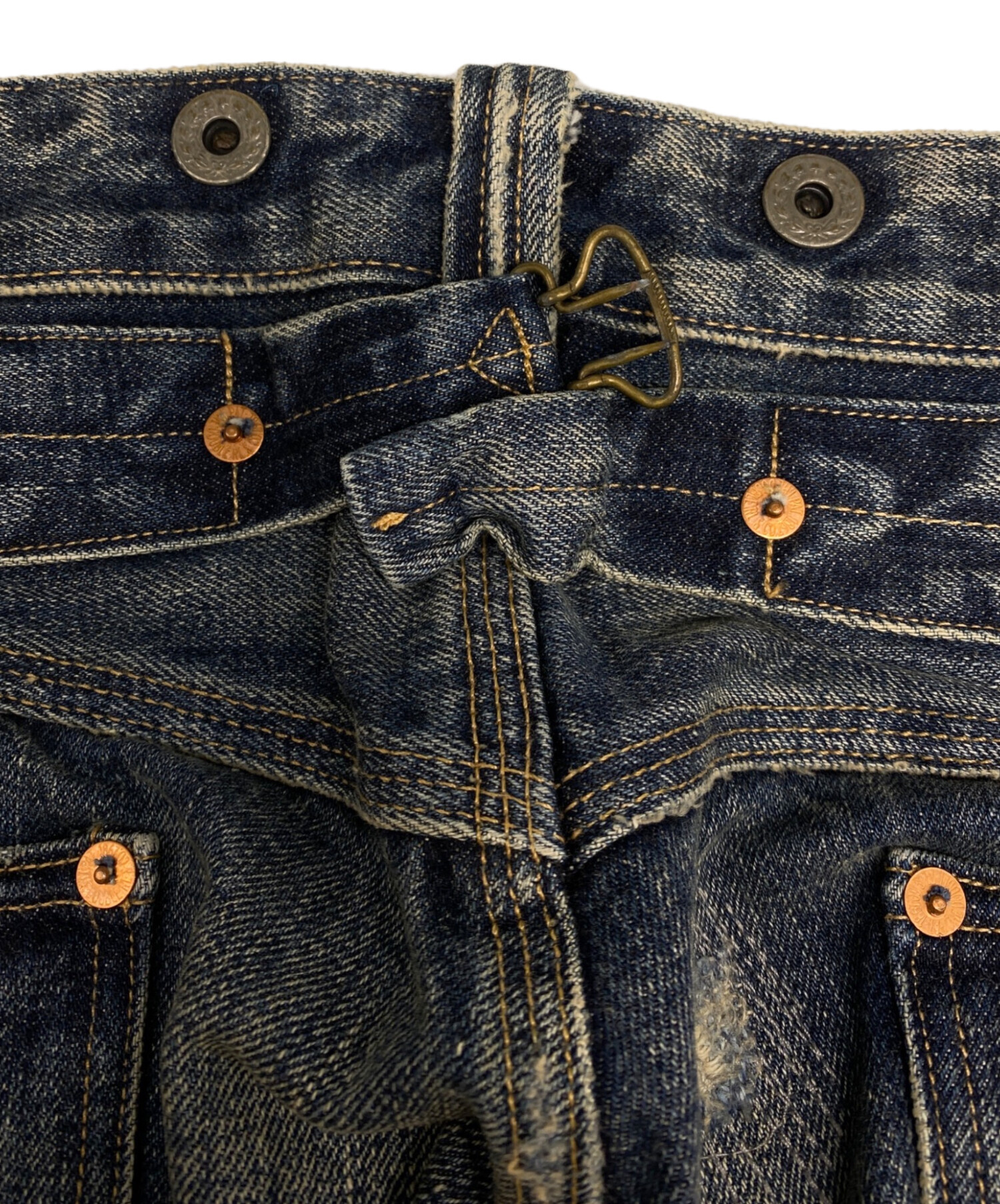 中古・古着通販】RRL (ダブルアールエル) クラッシュ加工サスペンダー