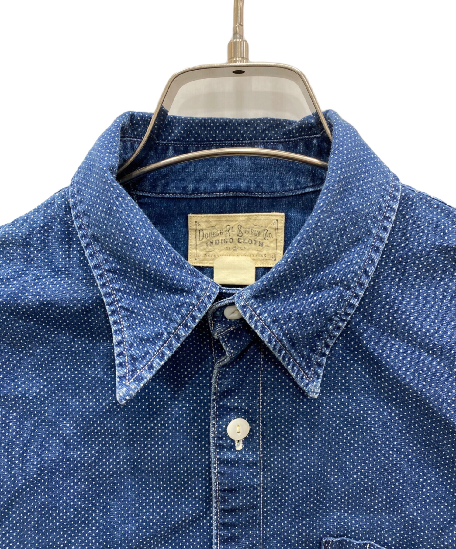 中古・古着通販】RRL (ダブルアールエル) 総柄シャツ インディゴ  