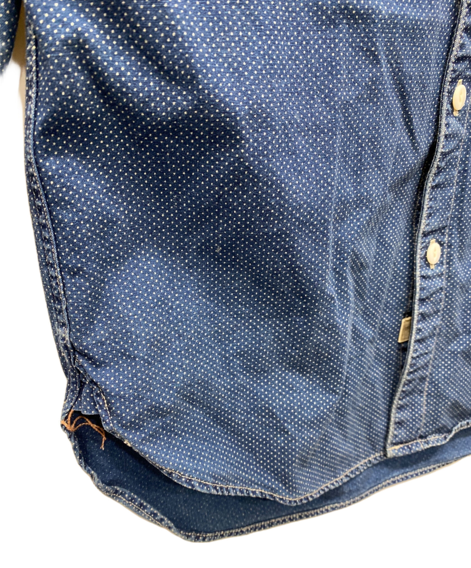 中古・古着通販】RRL (ダブルアールエル) 総柄シャツ インディゴ  