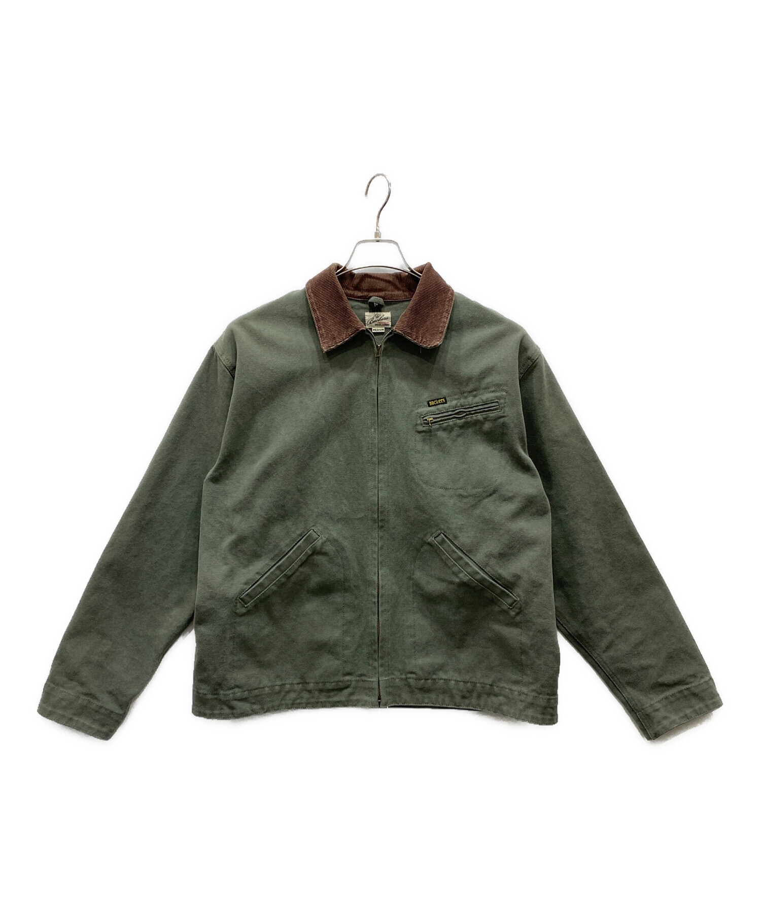 Backers グリーンダックジャケットM 中古・古着通販】Backers (バッカーズ) ダックワークジャケット