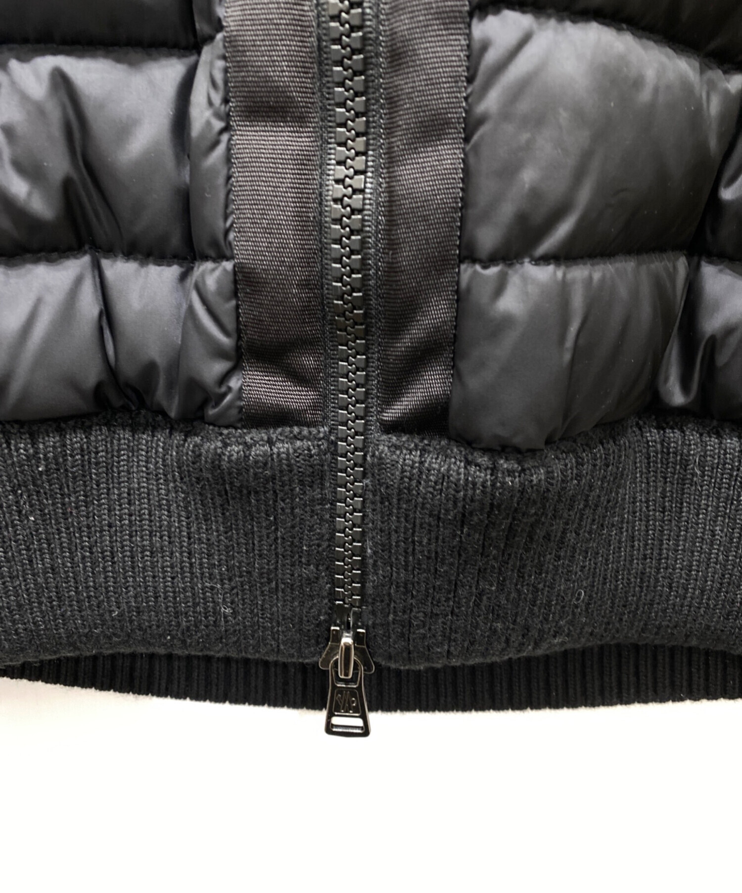 中古・古着通販】MONCLER (モンクレール) ニット切替ダウンジャケット
