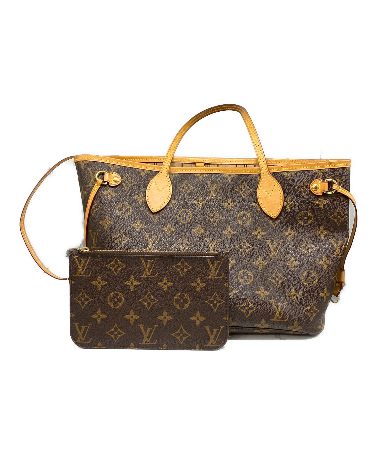 Louis Vuitton ブラウン トートバッグ ポーチ付き
