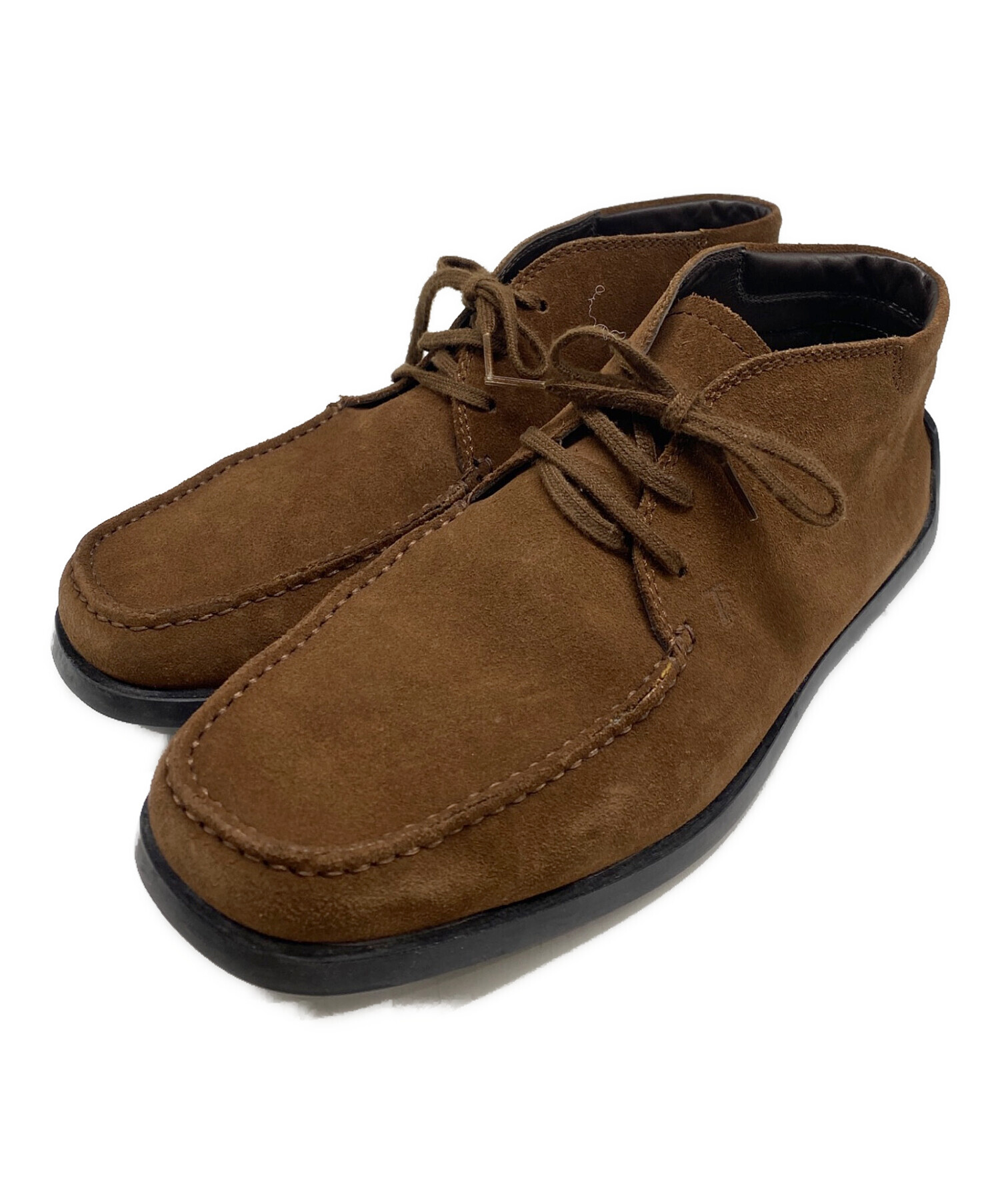 TOD'S ブラウン モカシン　新品、未使用品 中古・古着通販】TOD'S (トッズ) モカシンデザートブーツ ブラウン