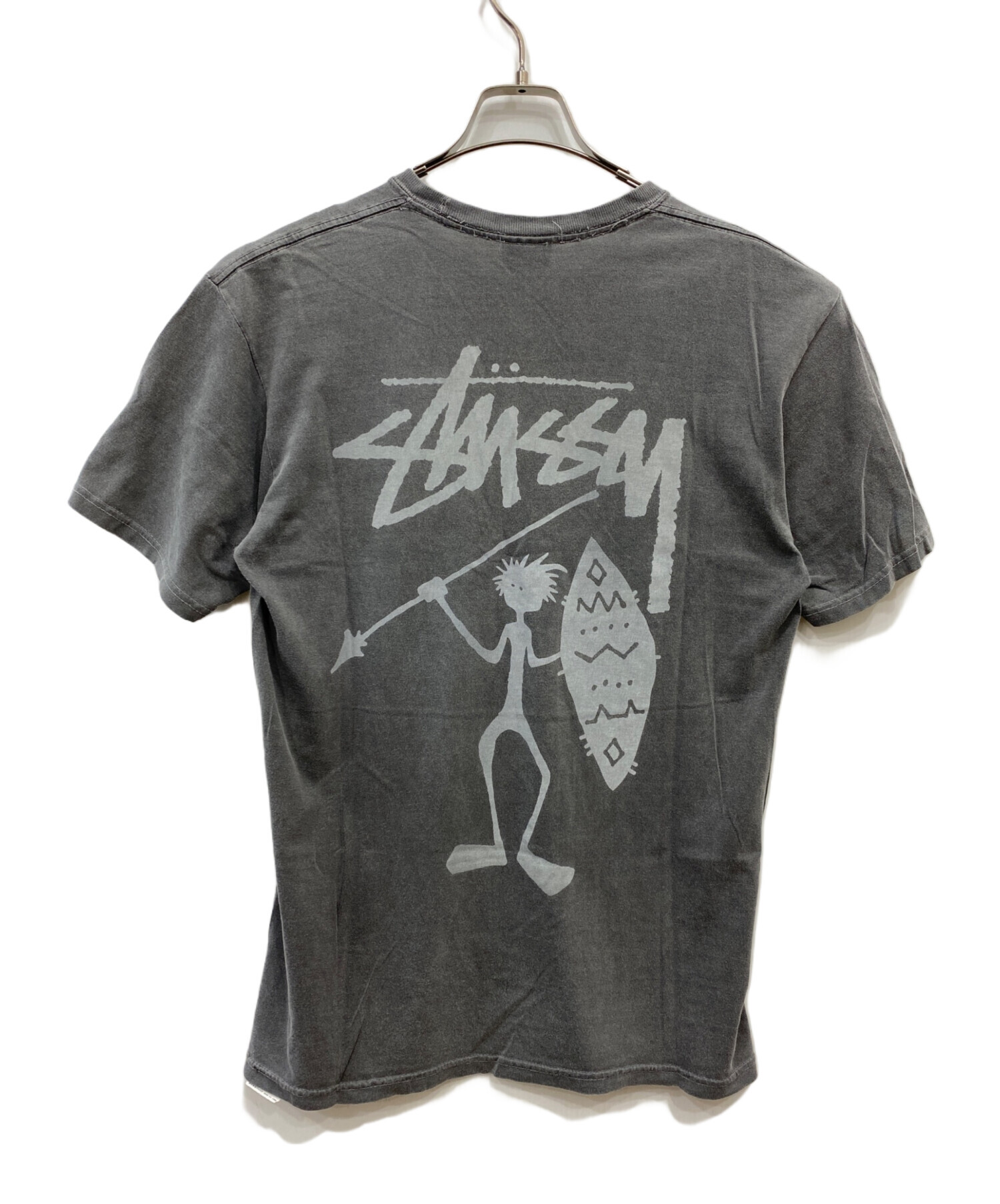 中古・古着通販】stussy (ステューシー) 両面プリントTシャツ グレー  