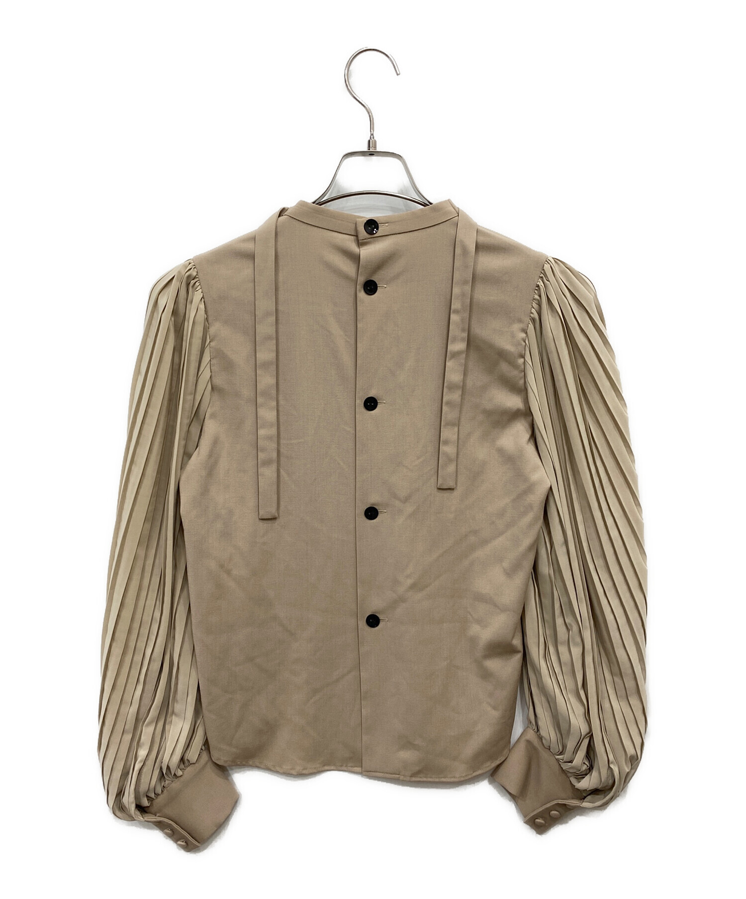 中古・古着通販】UNTITLED (アンタイトル) ドラム袖プリーツブラウス 