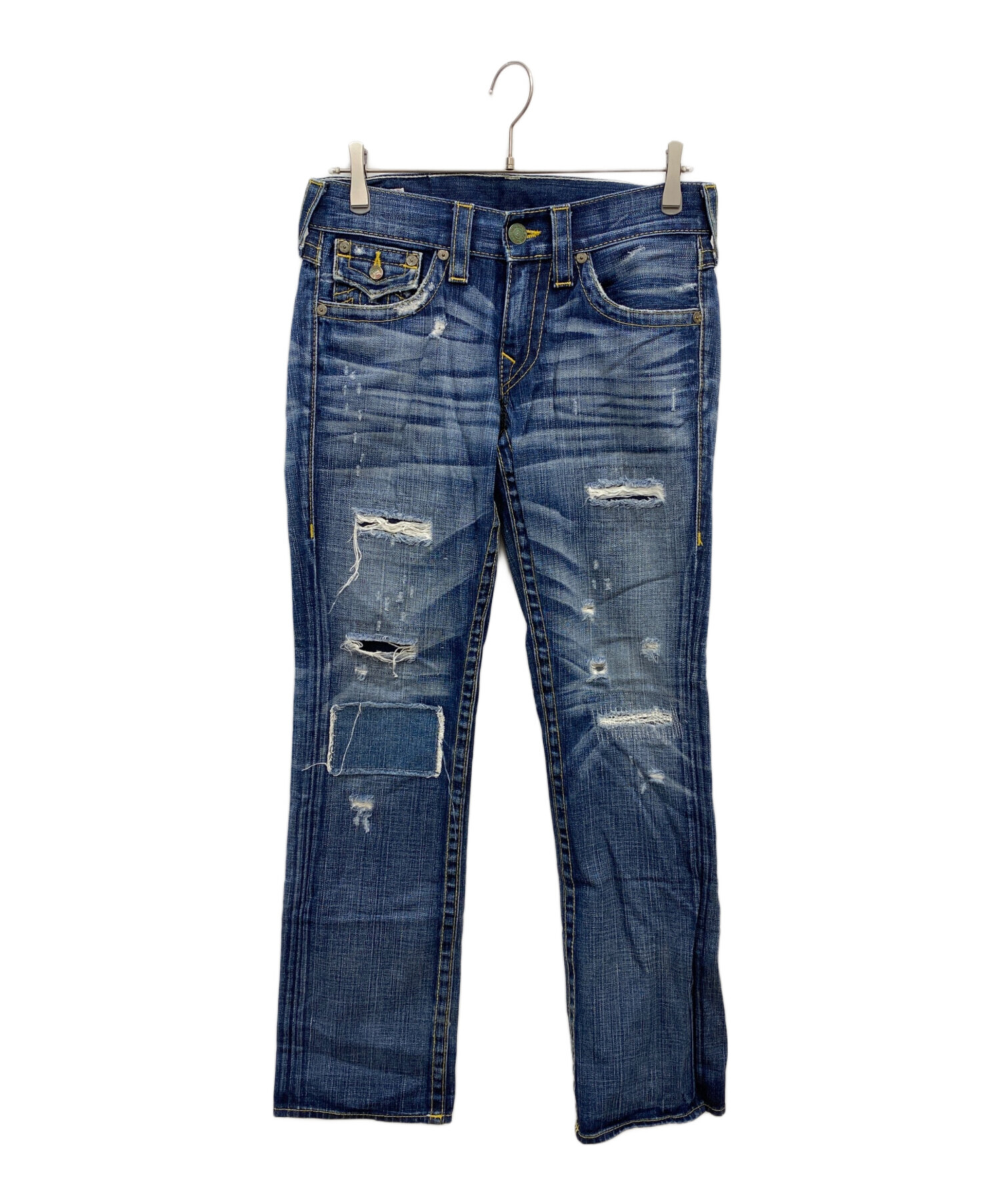 TRUE RELIGION デニムパンツ ダメージ加工 TRUE RELIGION (トゥルー 