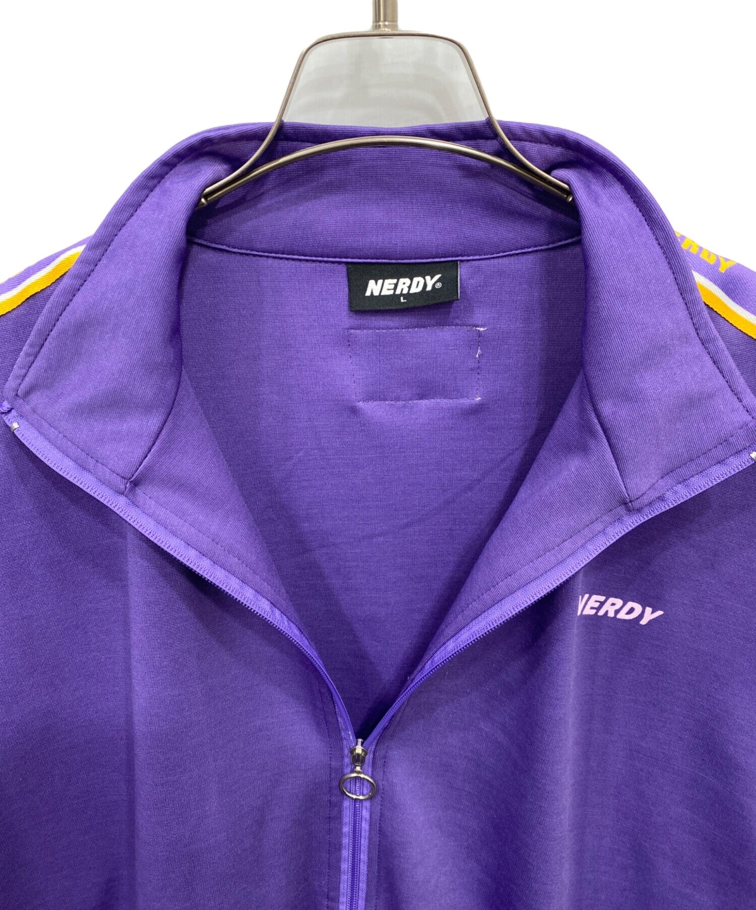 nerdy パープル 上L 下M トラックジャケット ジャージ ノルディー 紫