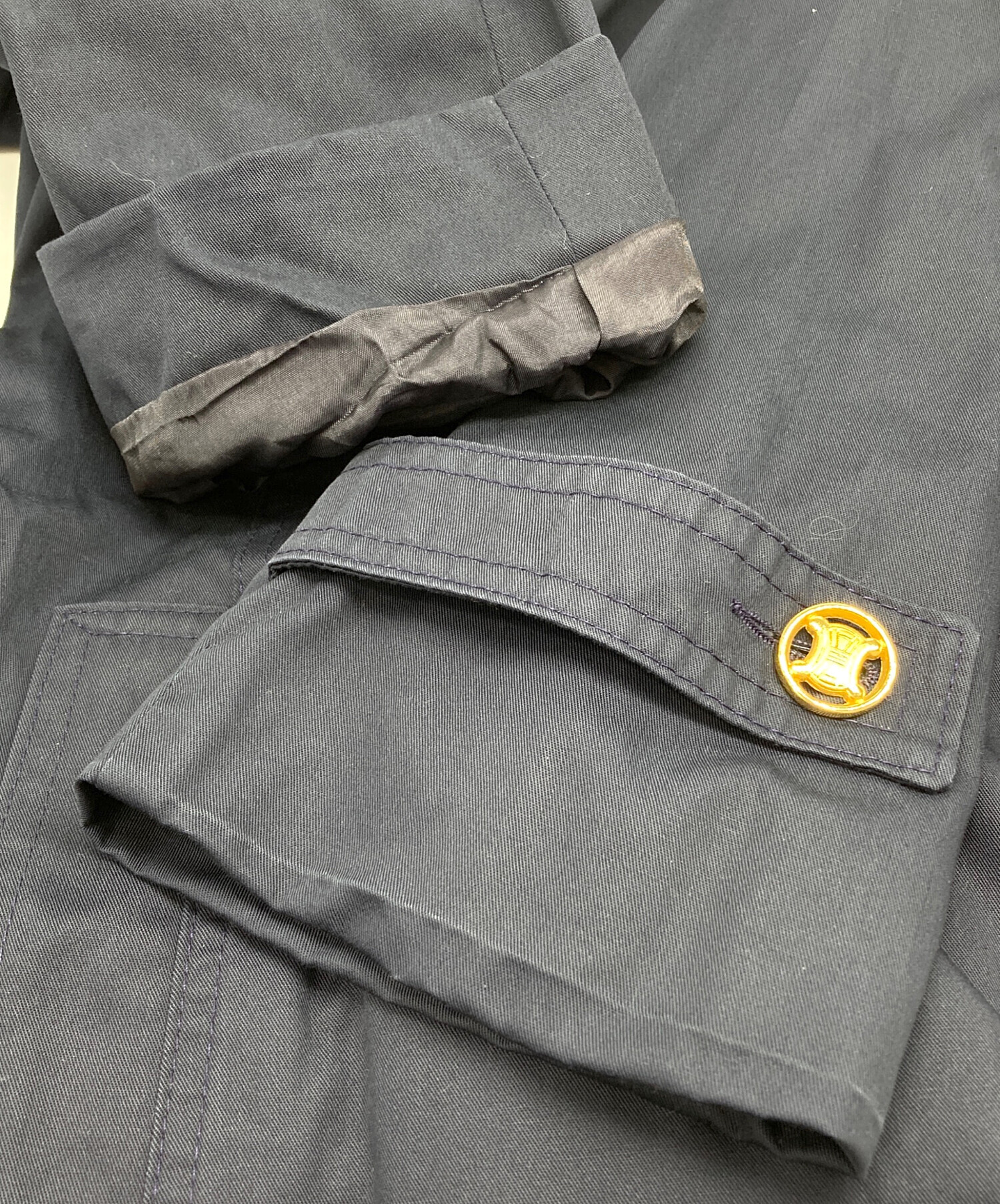 中古・古着通販】CELINE (セリーヌ) マカダムボタン トレンチコート