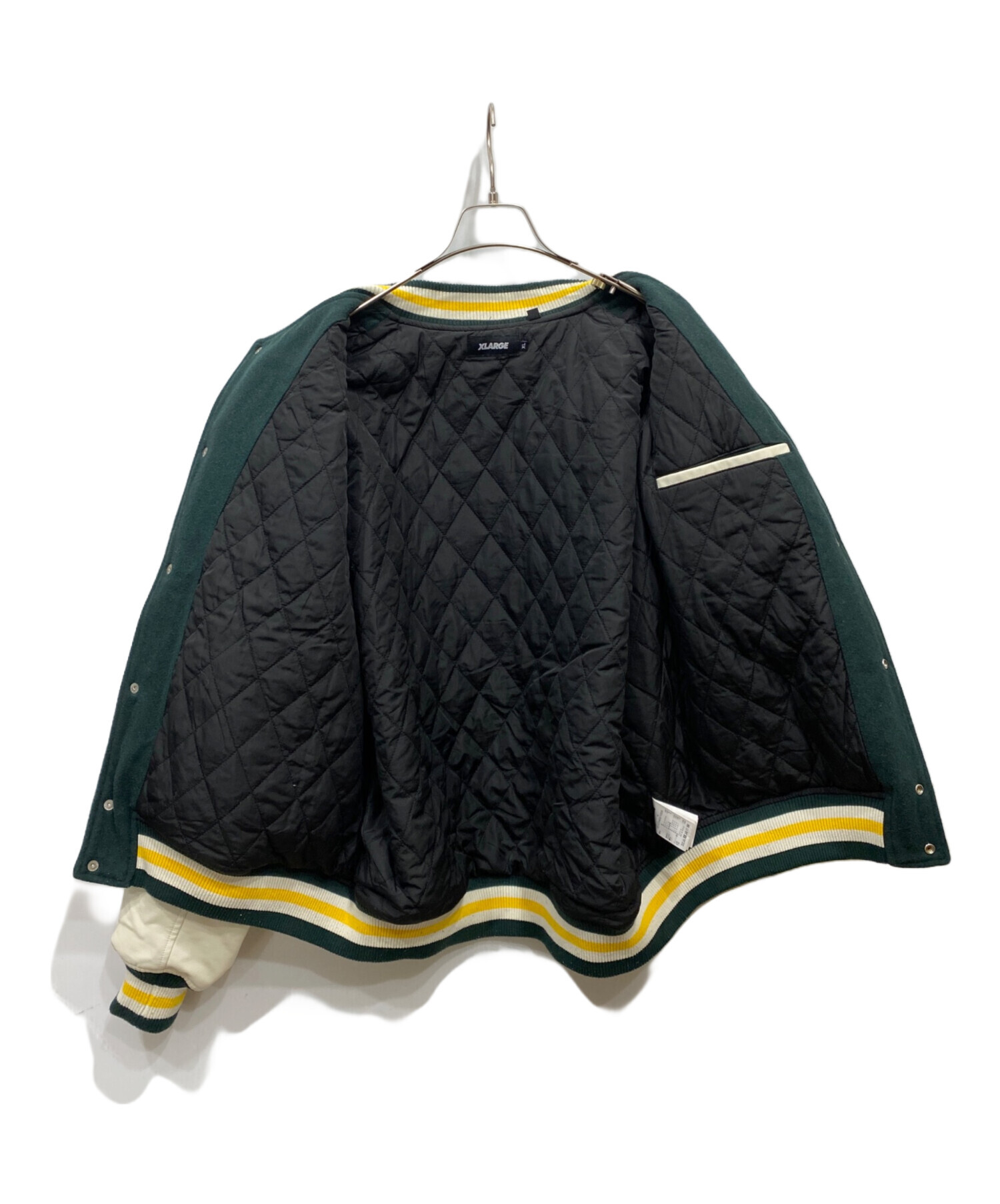 XLARGE OG LOGO VARSITY JKT グリーン　Lサイズ. XLARGE OG LOGO VARSITY JKT グリーン Lサイズ エクストララージ