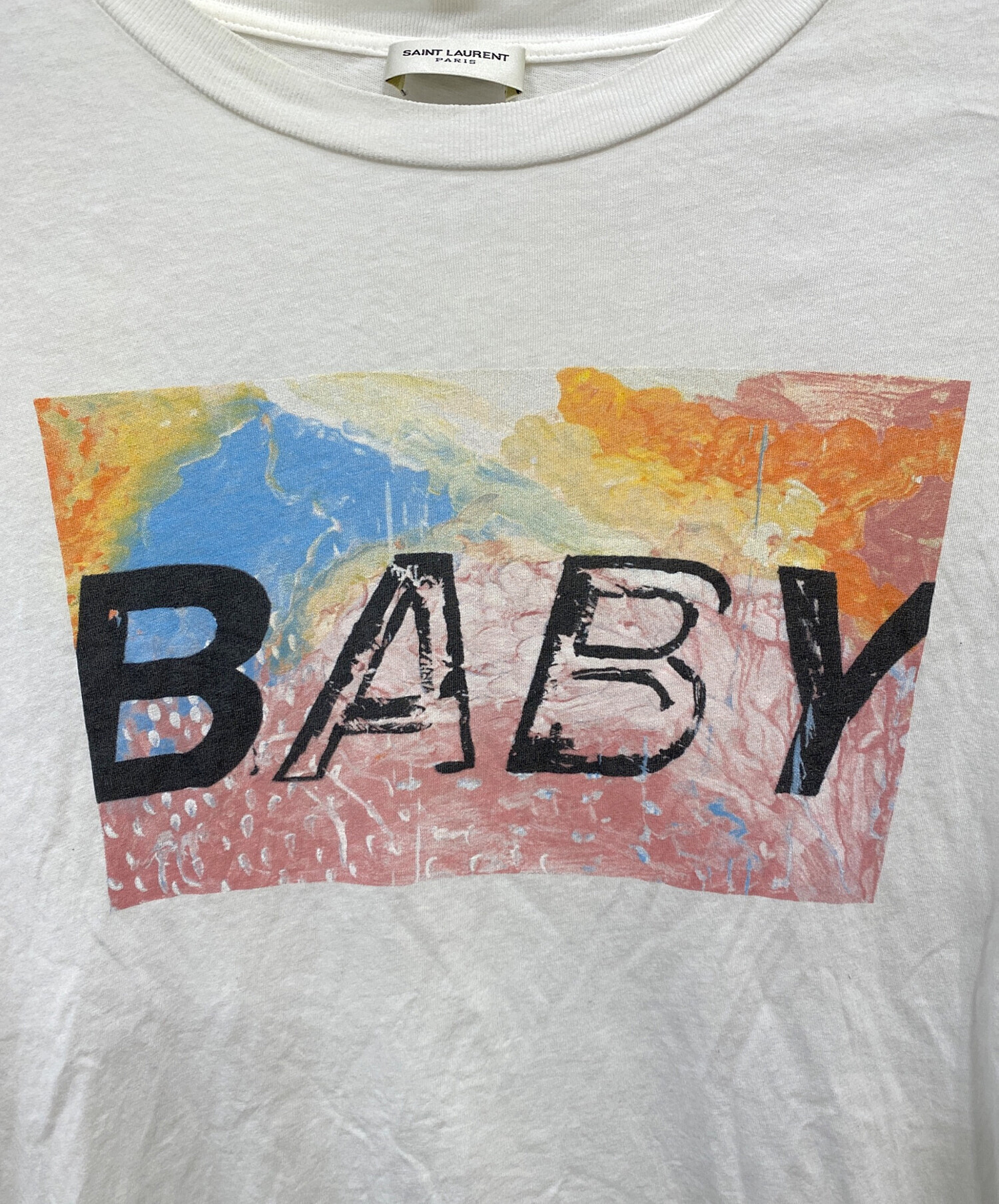 saint laurent paris BABY Tシャツ Saint Laurent Paris Baby T-Shirt