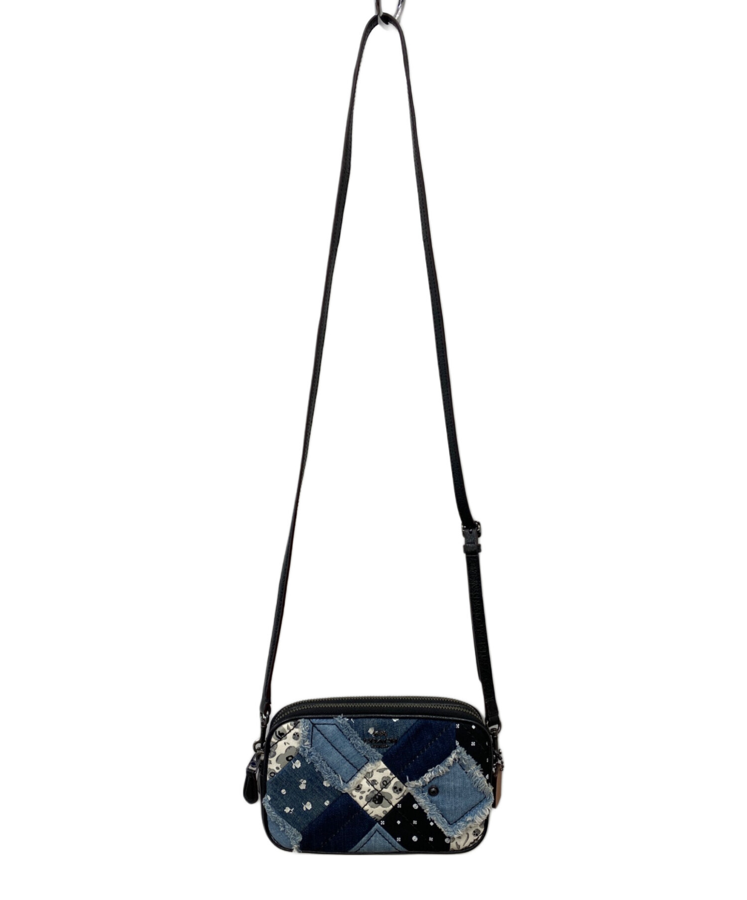 中古・古着通販】COACH (コーチ) デニムパッチワークショルダーバッグ