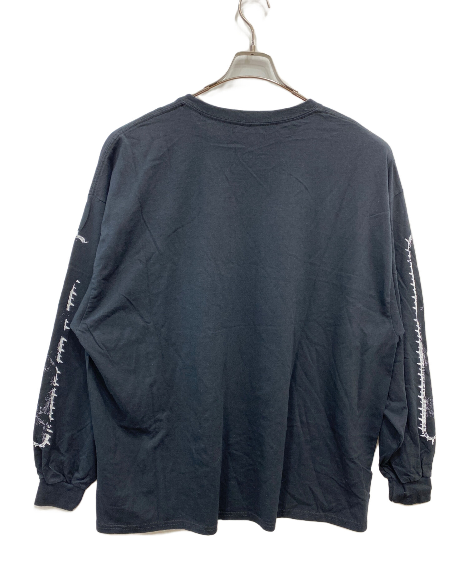 中古・古着通販】glamb (グラム) プリントカットソー ブラック サイズ 