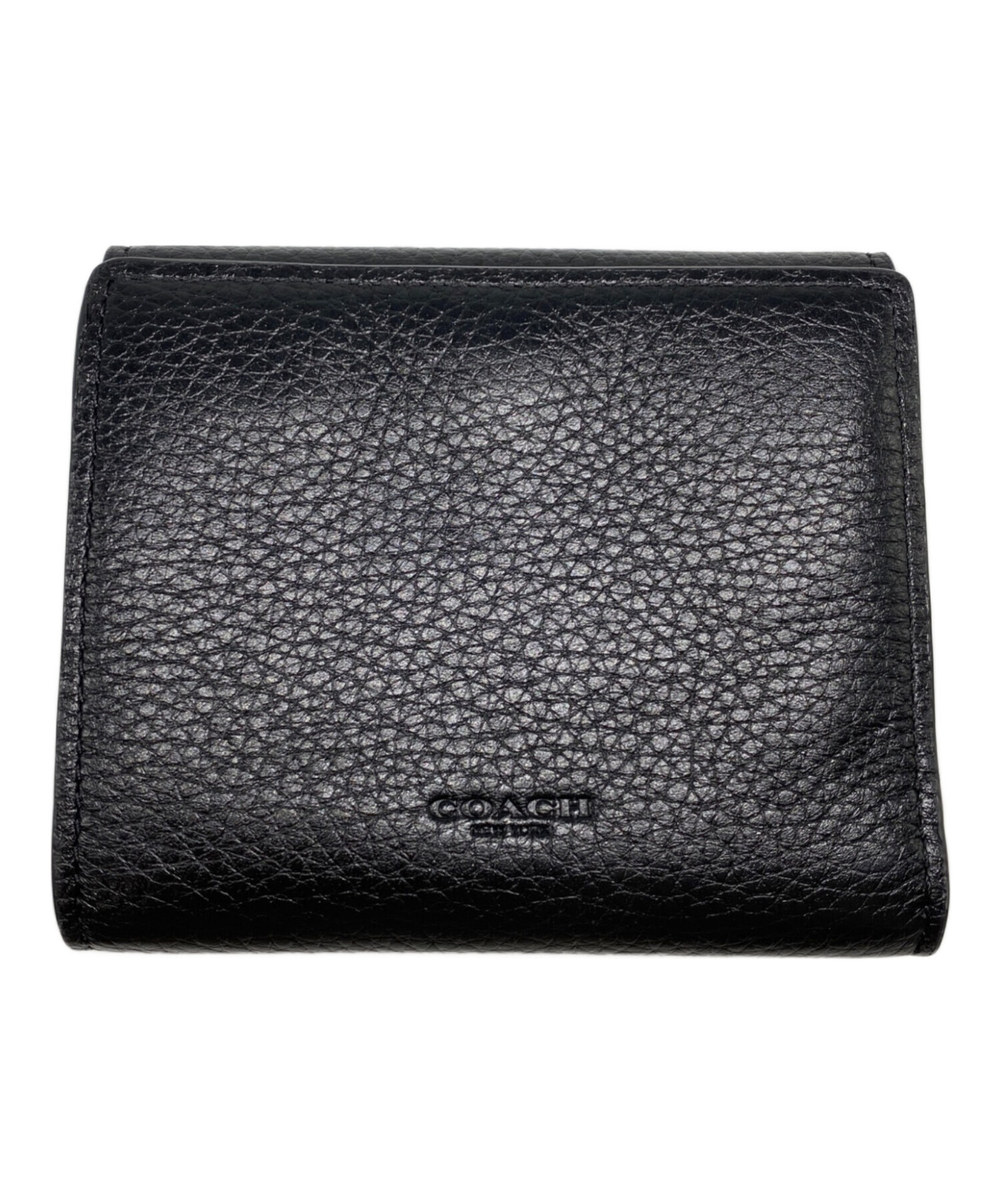 中古・古着通販】COACH (コーチ) 2つ折り財布 ブラック｜ブランド