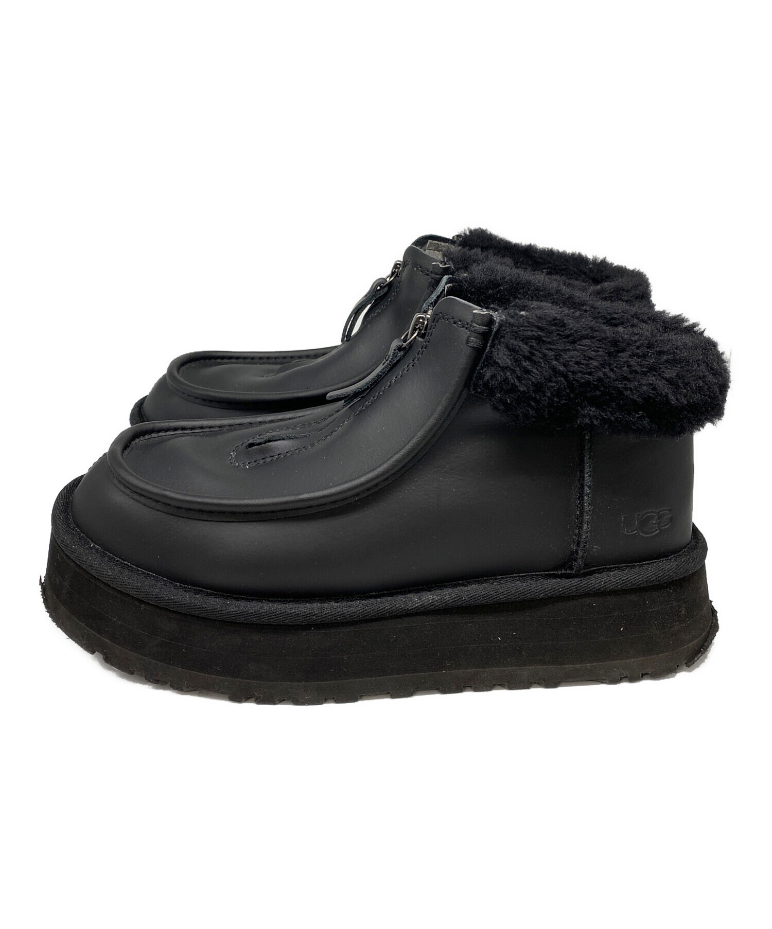 中古・古着通販】UGG (アグ) ファンケットブーツ ブラック サイズ:24 