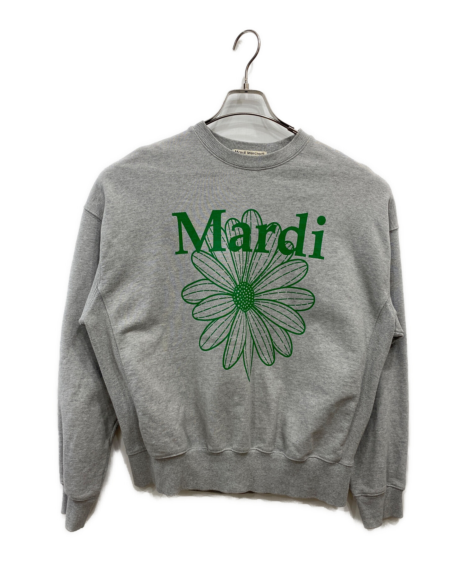Mardi スウェット グレー Mardi フラワープリント グレー
