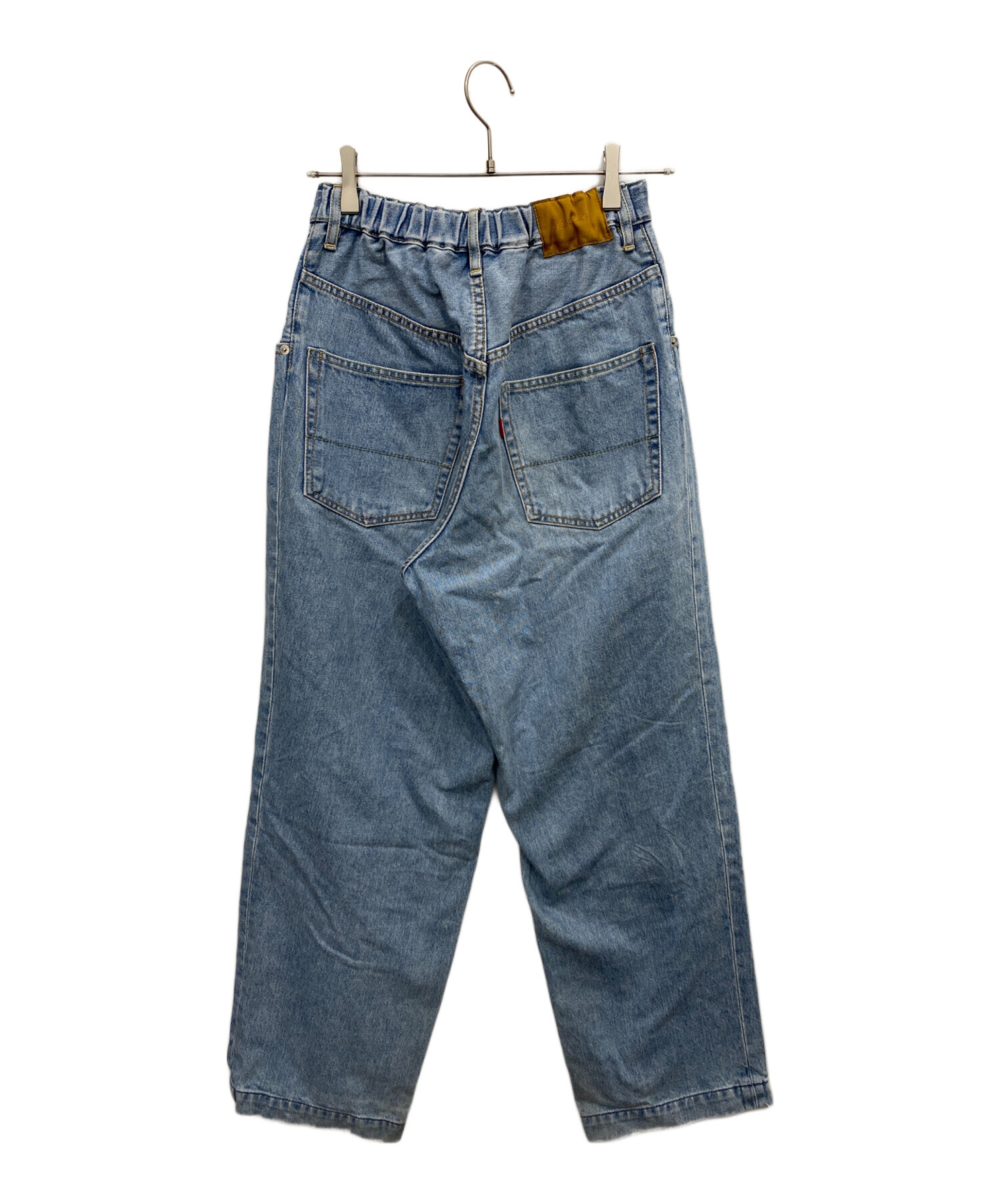NEONSIGN ネオンサイン ワイドデニムパンツ N0344-e USED加工 ジップ 