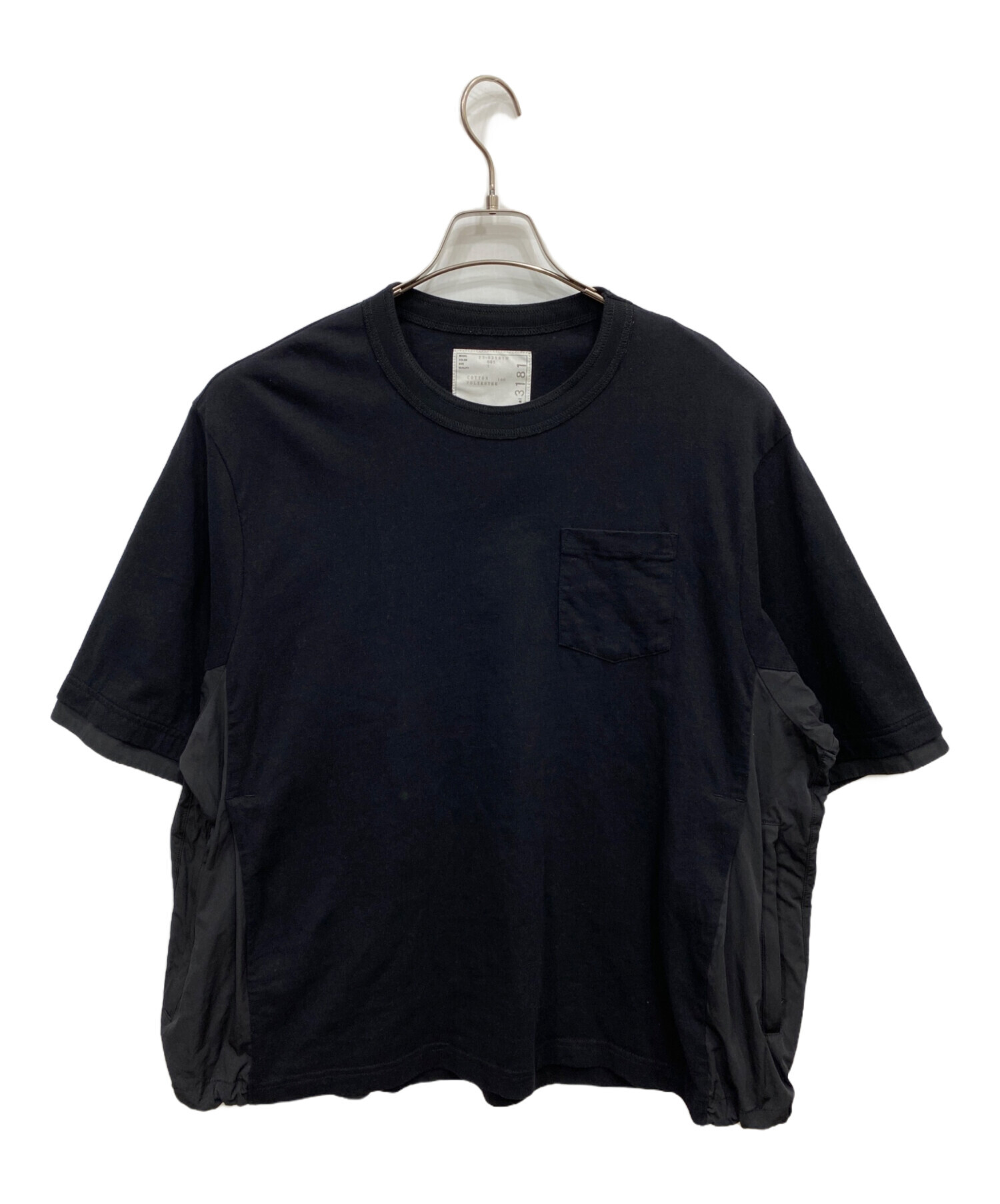 中古・古着通販】sacai (サカイ) 再構築ナイロンドッキングTシャツ 