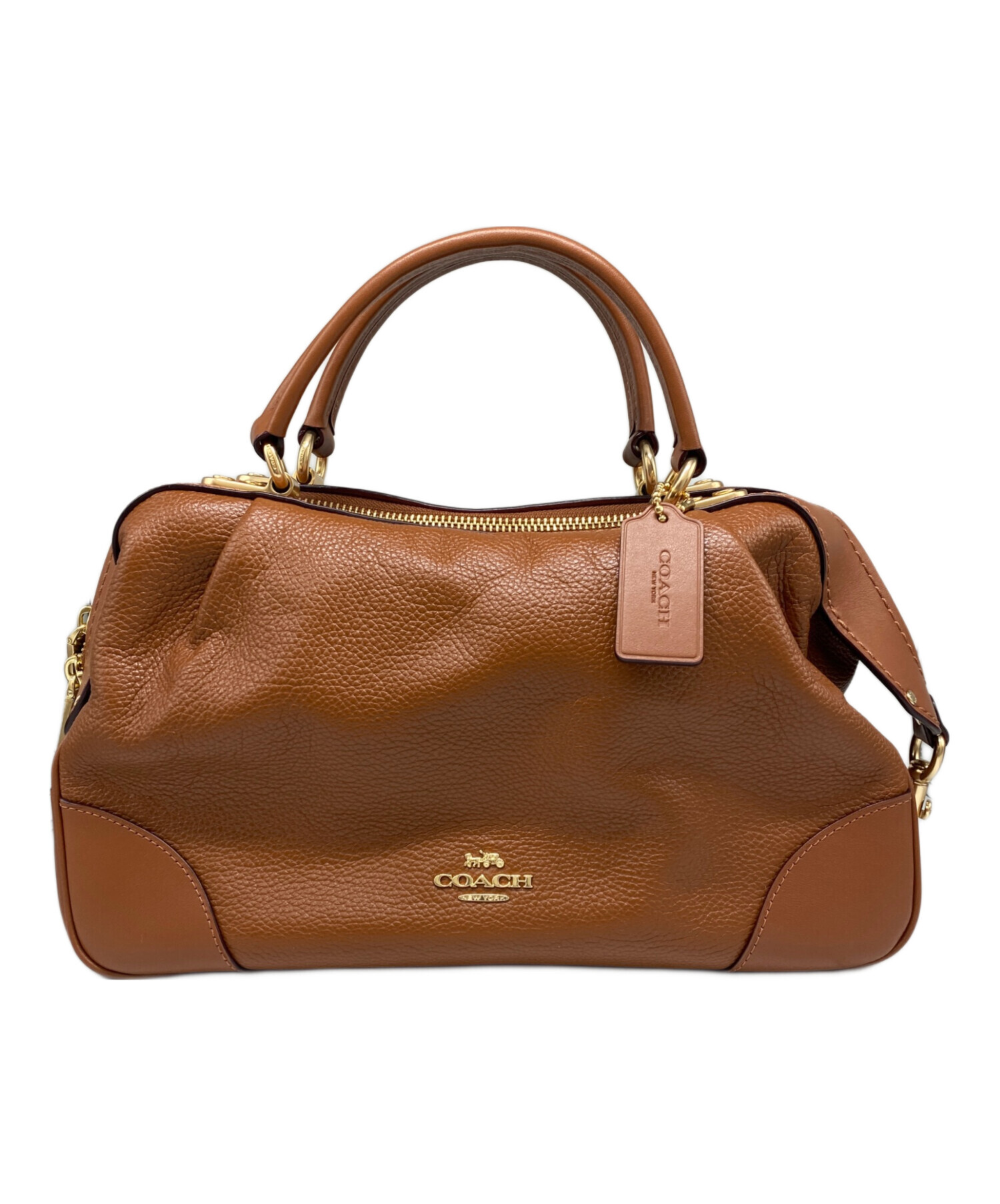 中古・古着通販】COACH (コーチ) ハンドバッグ ブラウン｜ブランド 
