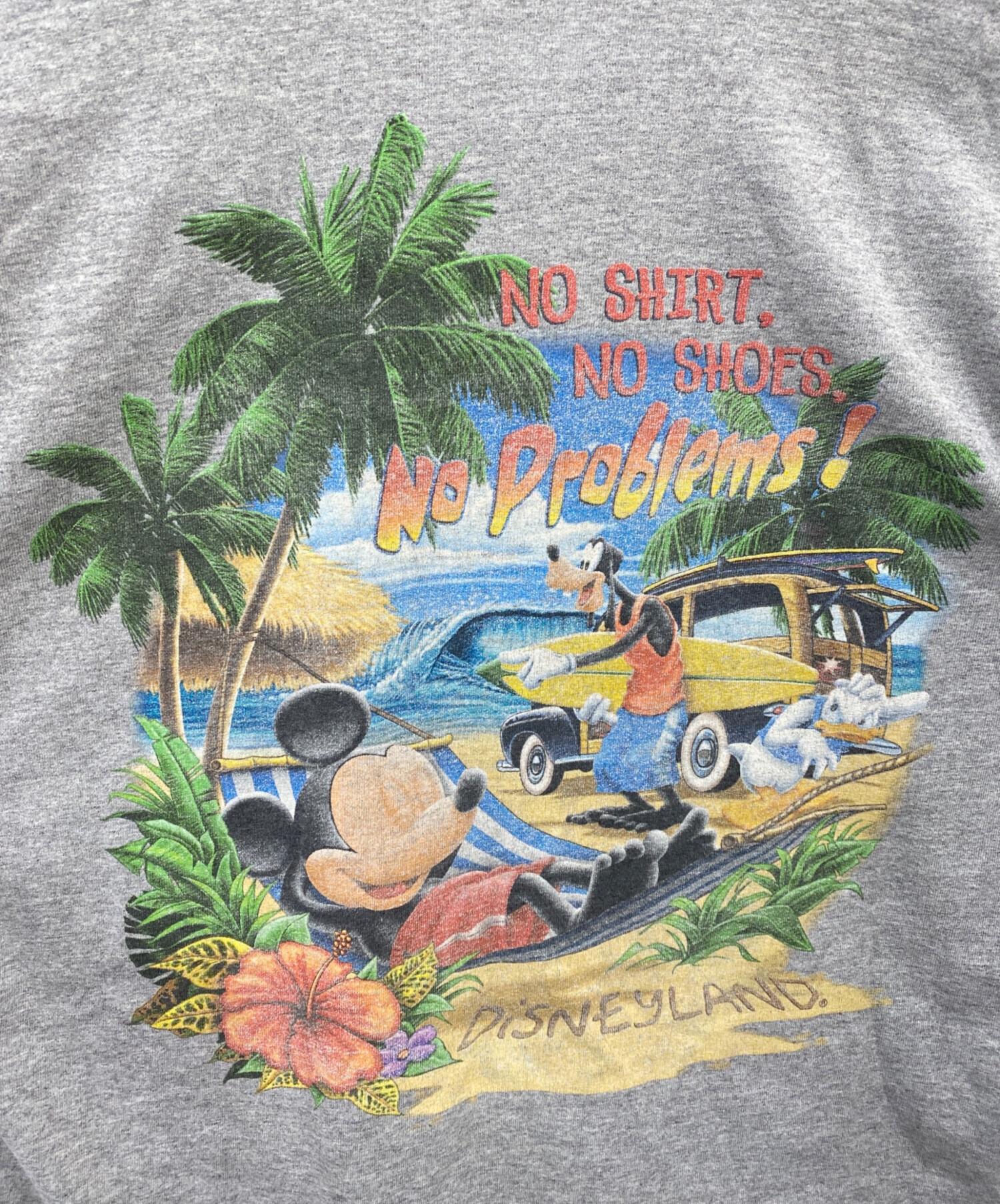 中古・古着通販】DISNEY (ディズニー) ヴィンテージTシャツ グレー 