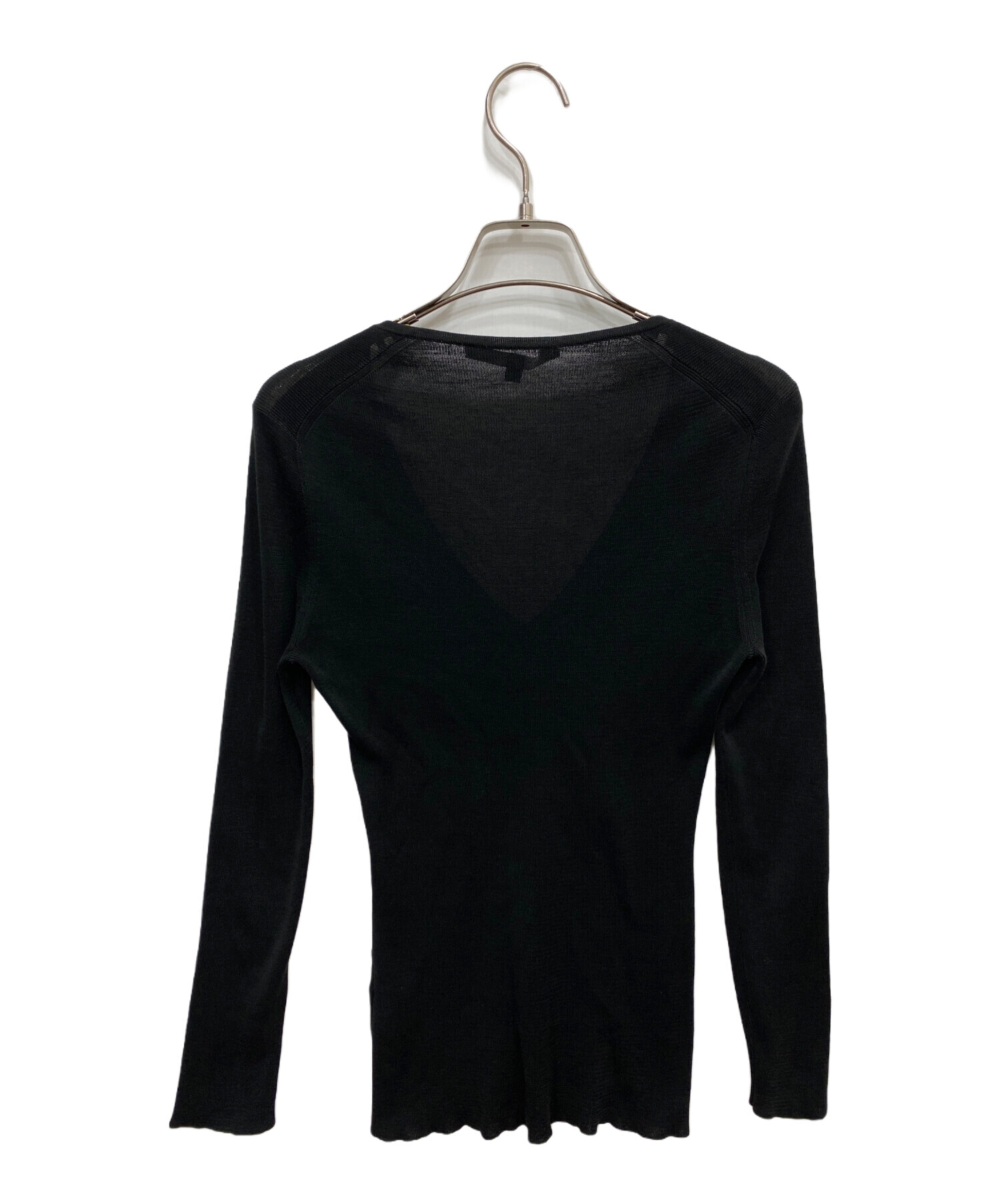 中古・古着通販】GUCCI (グッチ) Vネックニット ブラック サイズ