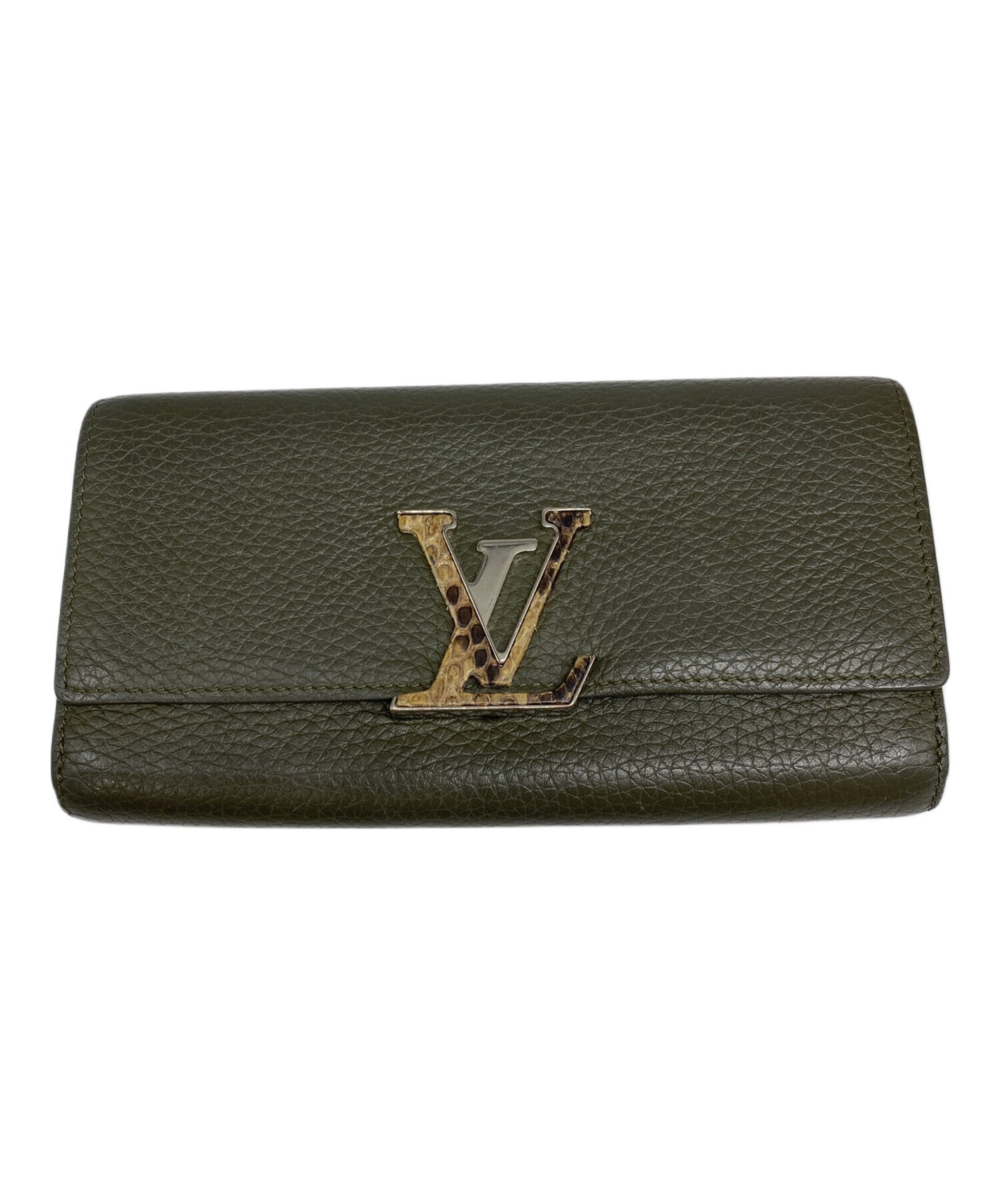 中古・古着通販】LOUIS VUITTON (ルイ ヴィトン) 長財布 グリーン 