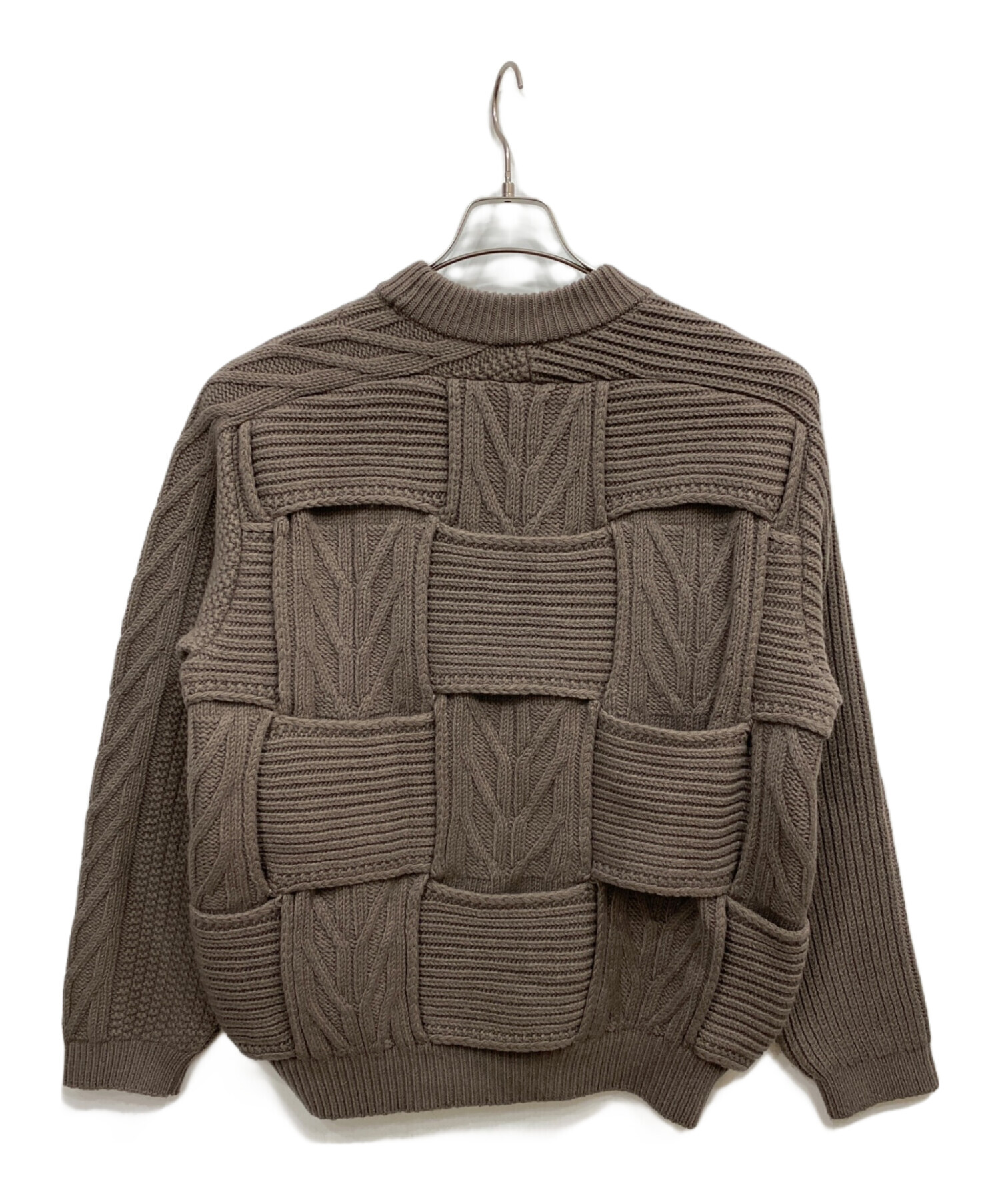 中古・古着通販】YOKE (ヨーク) CROSSING CABLE CREW NECK KNIT 