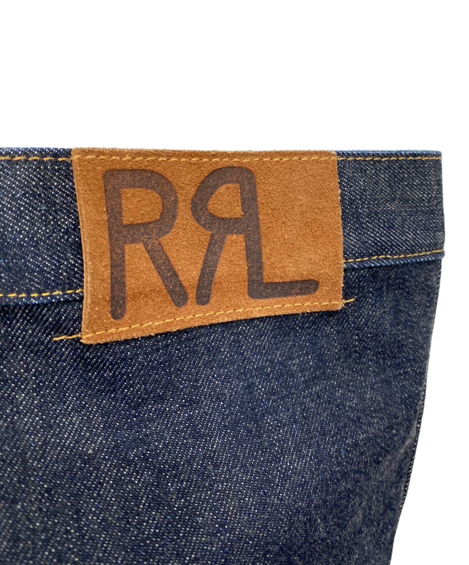 中古・古着通販】RRL (ダブルアールエル) レザートリムデニムトート