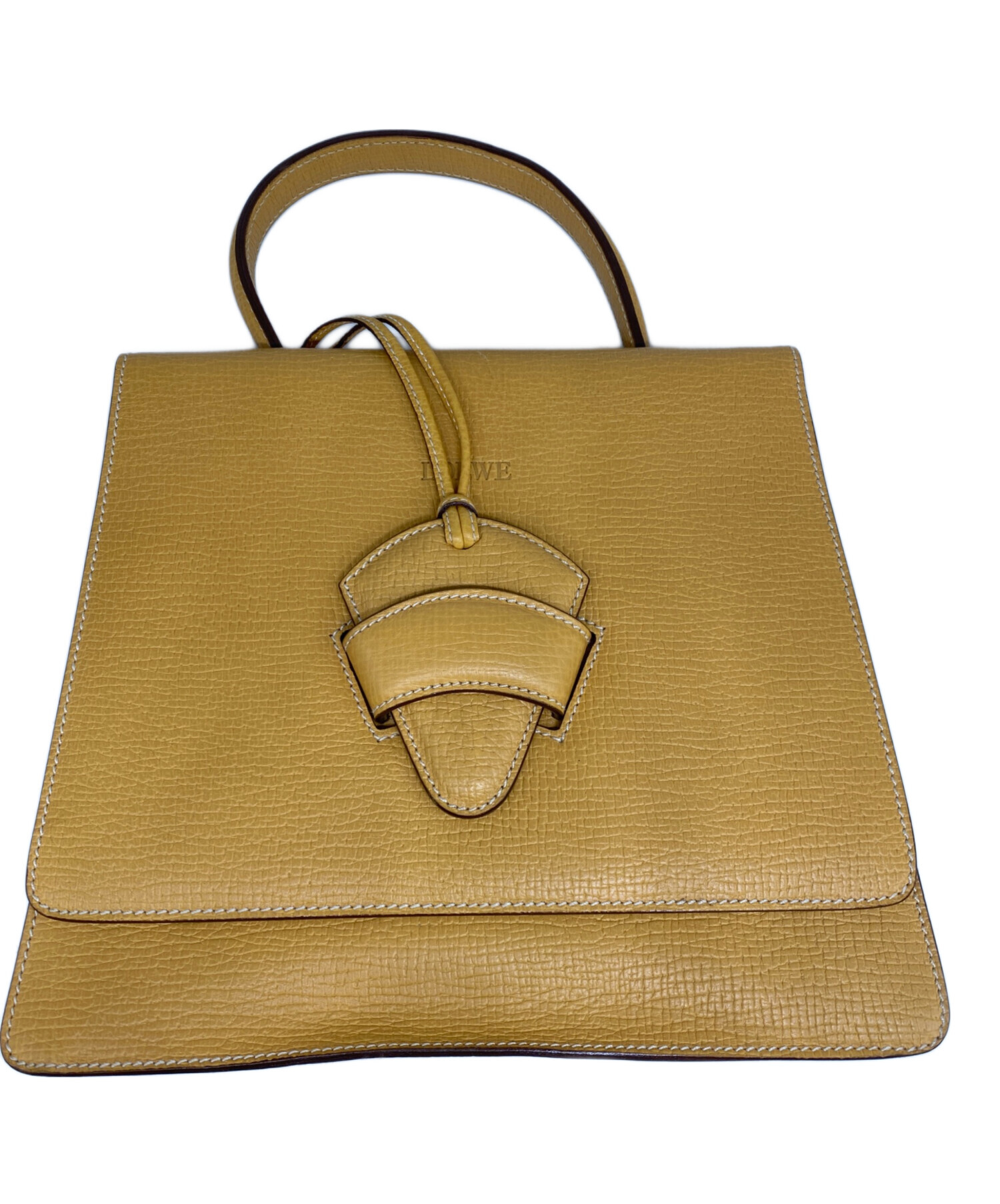 中古・古着通販】LOEWE (ロエベ) バルセロナハンドバッグ イエロー