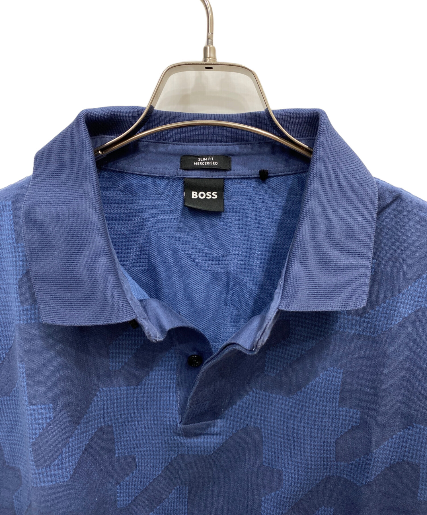 中古・古着通販】BOSS (ボス) ポロシャツ ネイビー サイズ:XL 