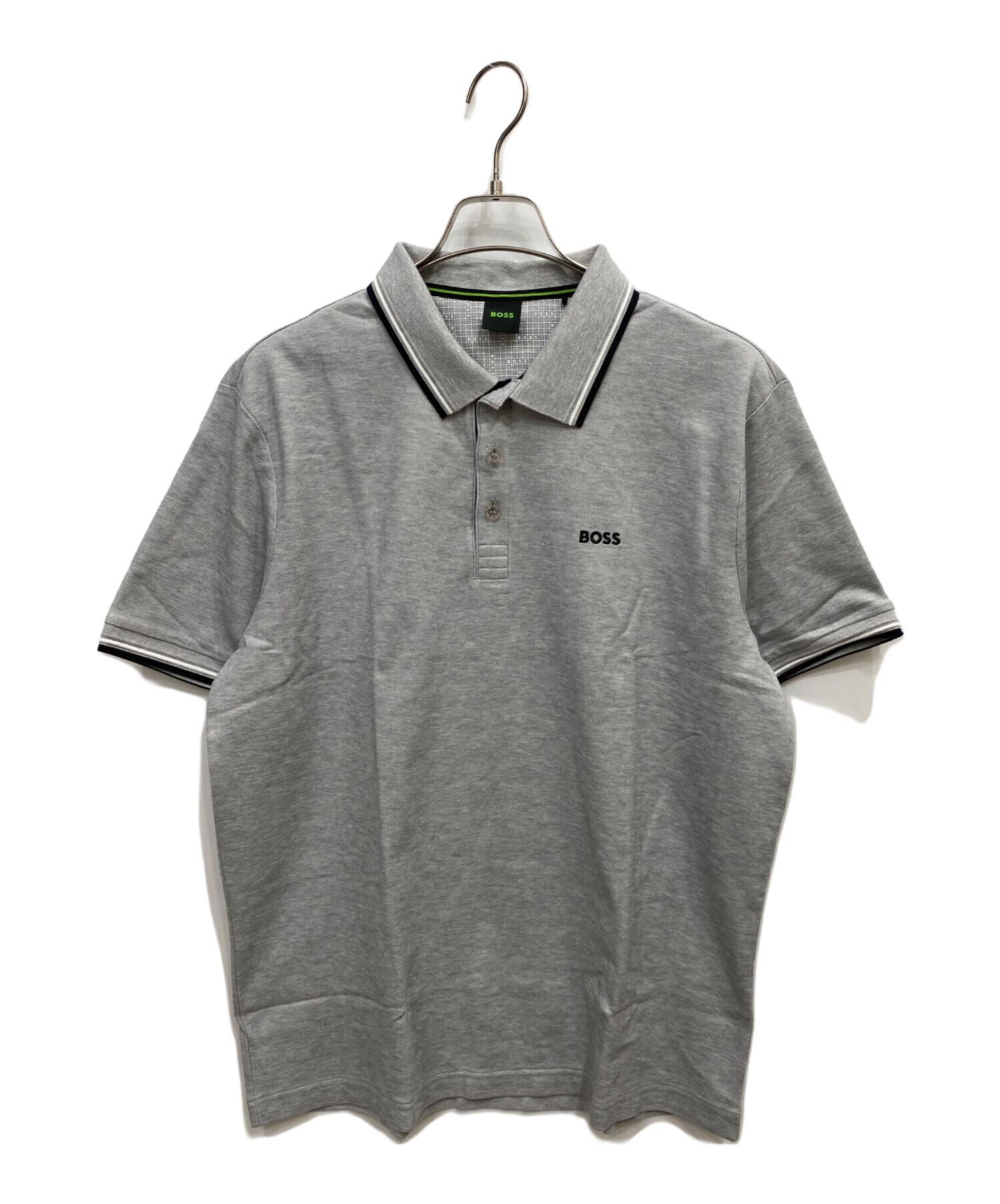 中古・古着通販】BOSS (ボス) ポロシャツ グレー サイズ:XL｜ブランド 