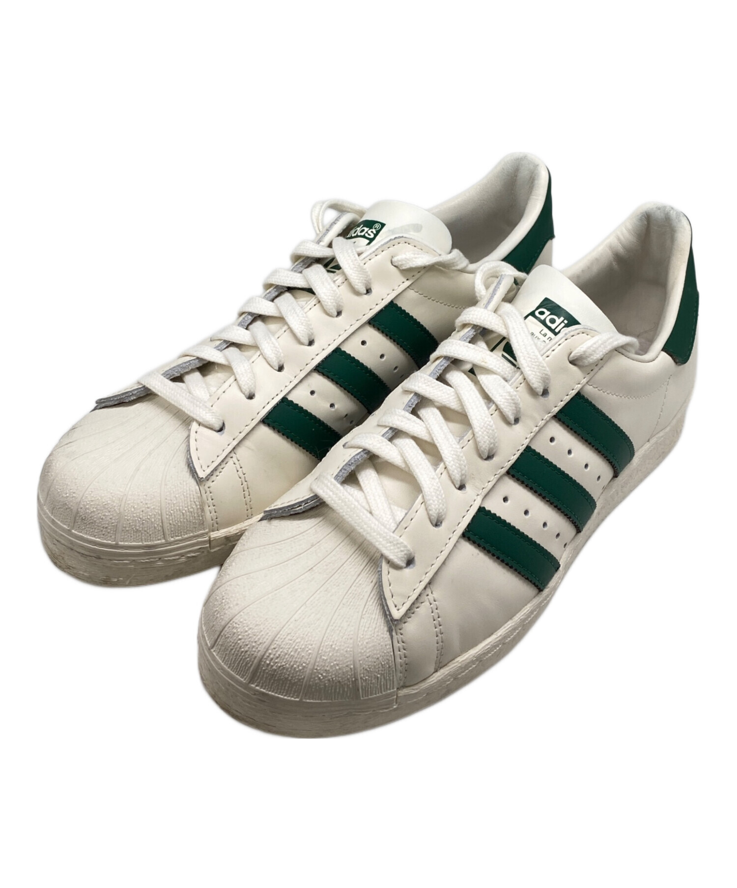 中古・古着通販】adidas (アディダス) SUPERSTAR 82 ホワイト×グリーン 