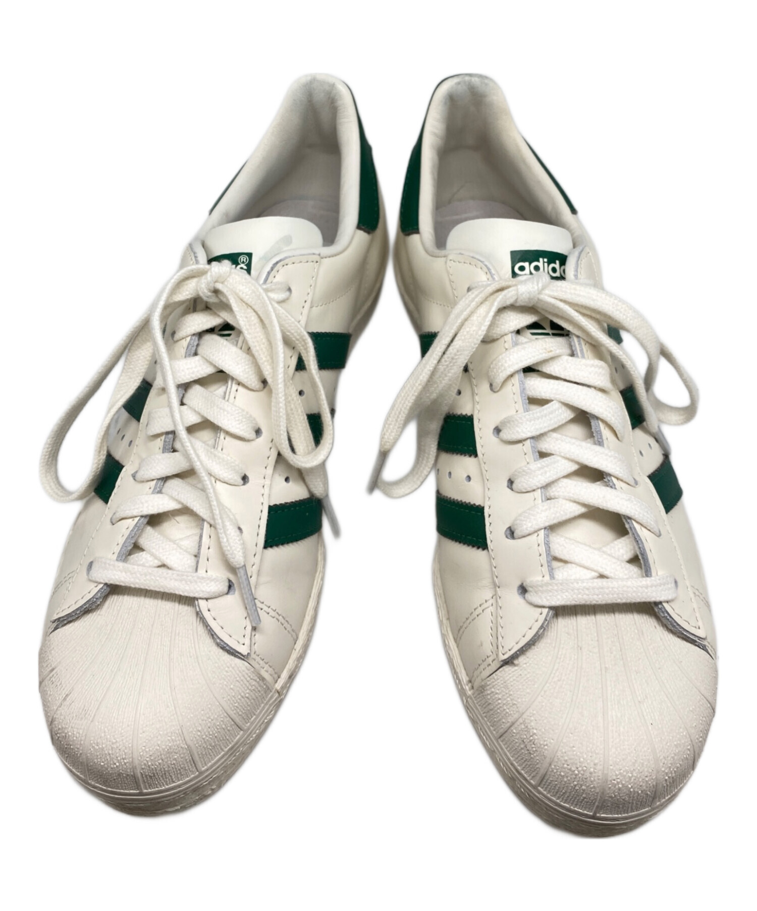 中古・古着通販】adidas (アディダス) SUPERSTAR 82 ホワイト×グリーン 