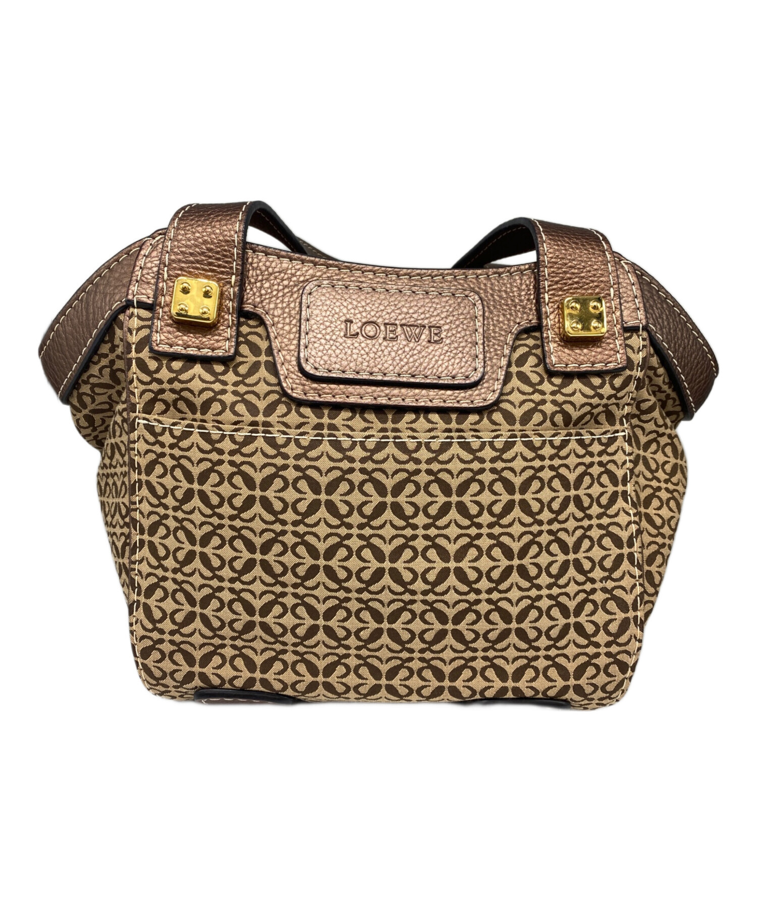中古・古着通販】LOEWE (ロエベ) ワンショルダーバッグ ブラウン 