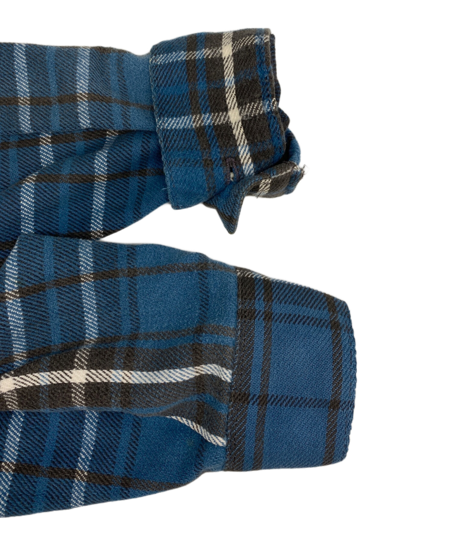 リーバイスAlaska 青黒チェックネルシャツ Lサイズ 中古・古着通販】LEVI'S (リーバイス) ALASKA チェックネルシャツ