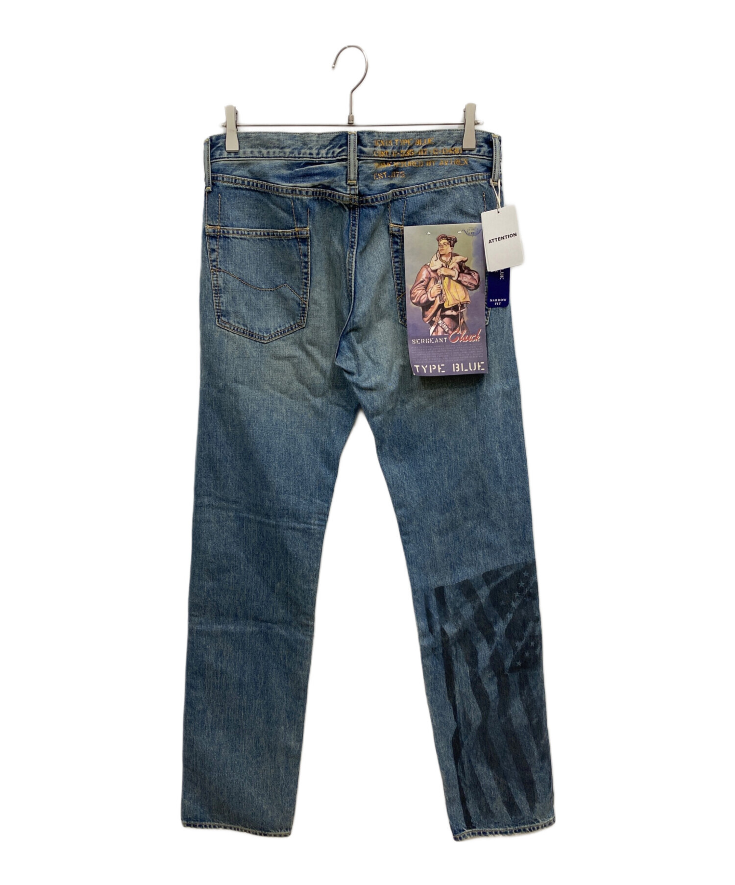中古・古着通販】AVIREX (アヴィレックス) TYPE BLUEデニムパンツ 