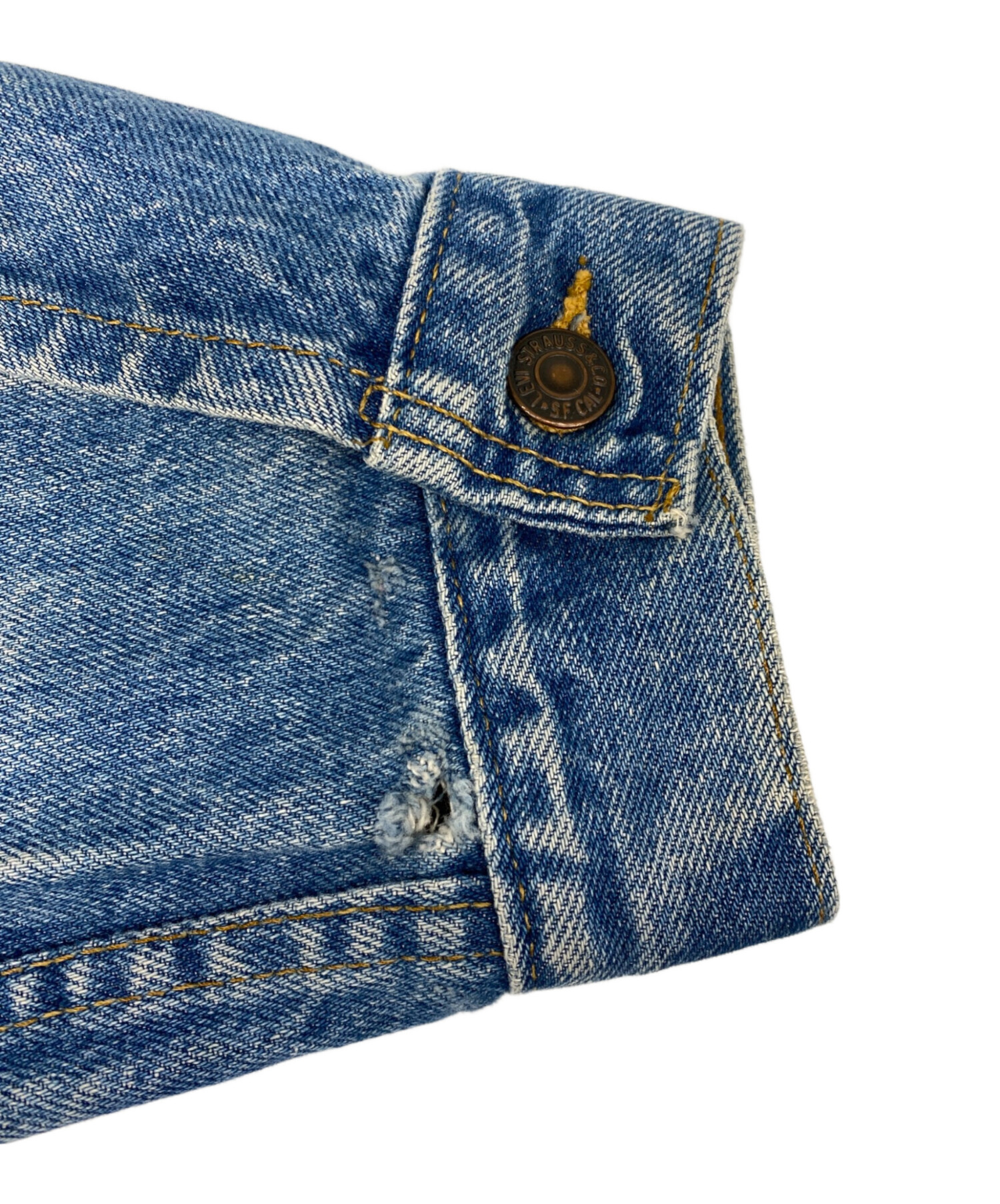 LEVI'S デニムジャケット Lサイズ ブルー Levi's」 デニムジャケット L ライトインディゴブルー メンズ