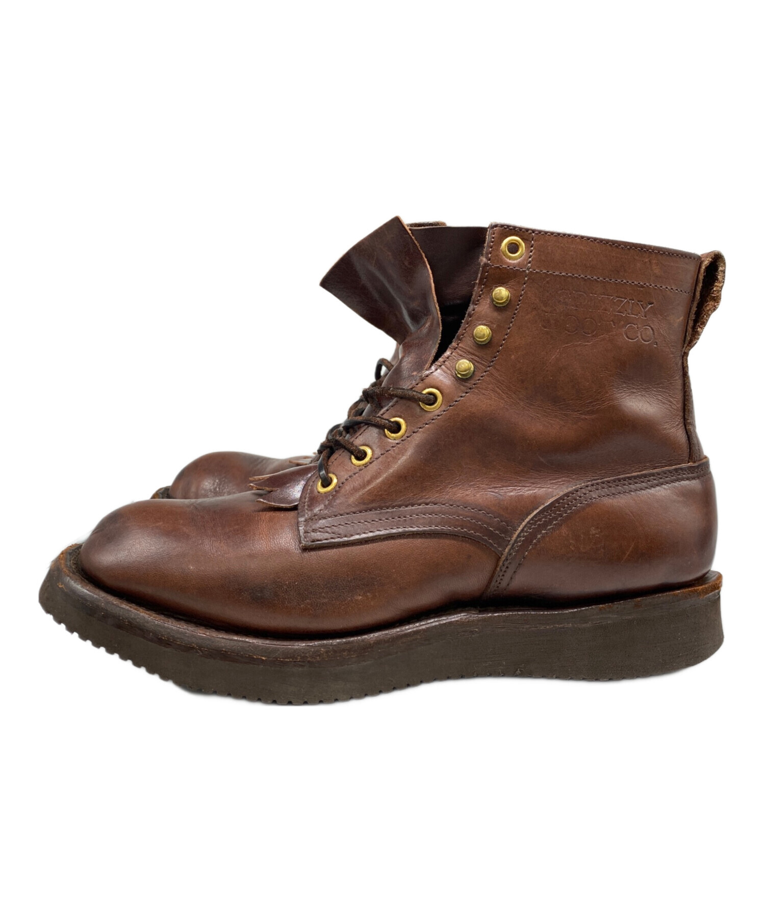 希少　visvim　GRIZZLY BOOTS　グリズリーブーツ　茶色　US8 VISVIM ビズビム GRIZZLY BOOTS グリズリーブーツ US9 27.0相当 KUDO