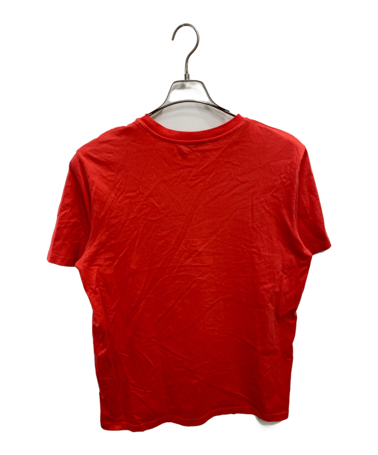 中古・古着通販】MSGM (エムエスジーエム) プリントロゴTシャツ レッド