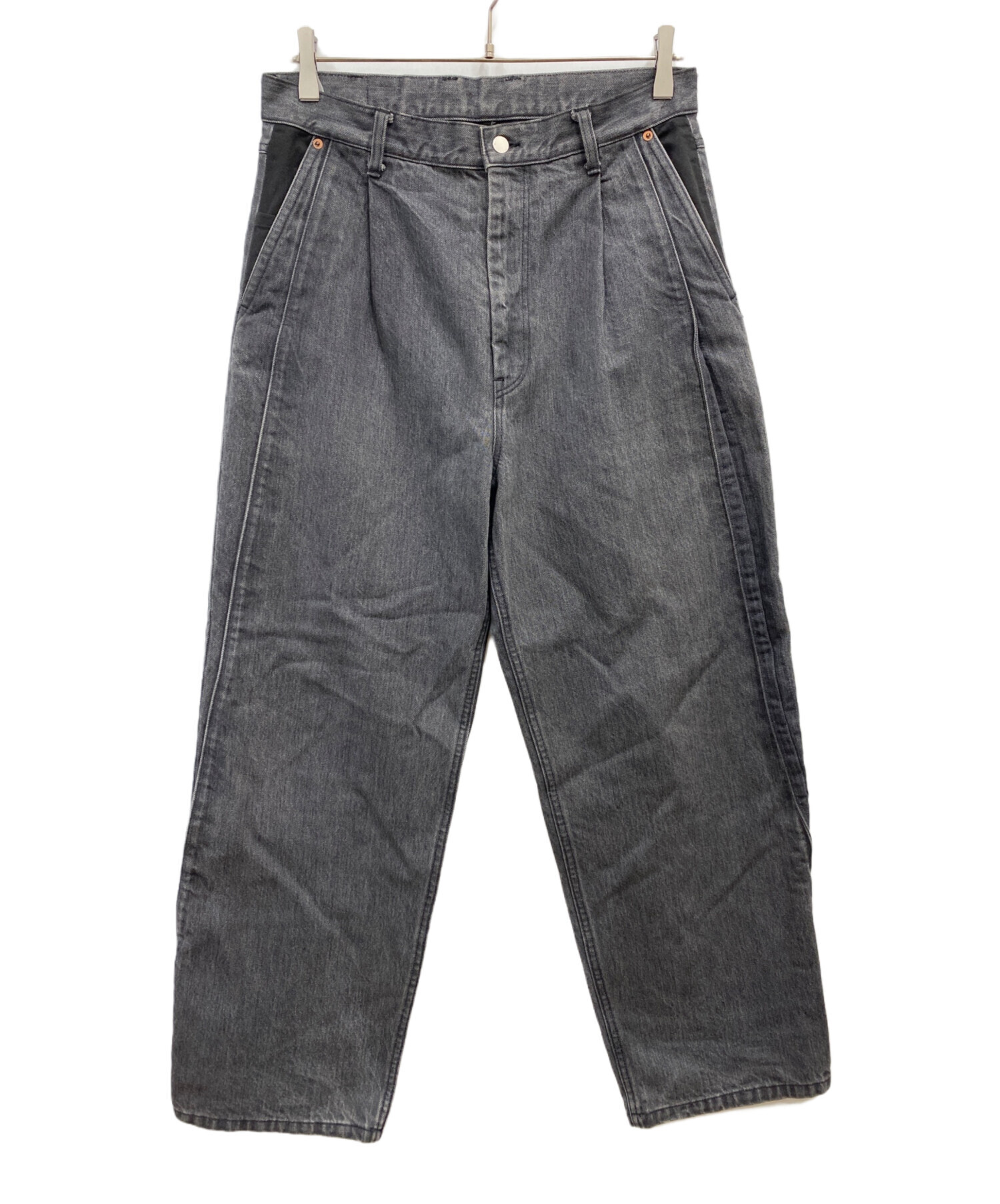 中古・古着通販】stein (シュタイン) RECONSTRUCTION WIDE DENIM JEANS 