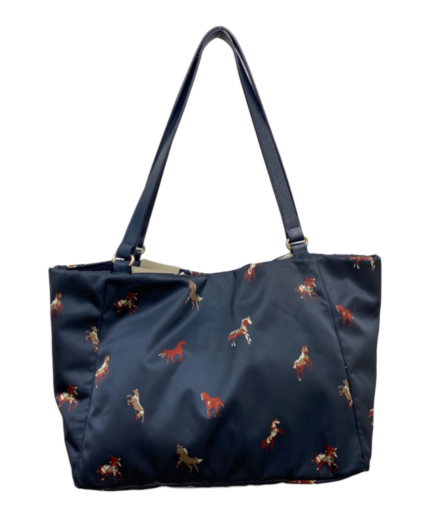 中古・古着通販】russet (ラシット) 馬柄2WAYバッグ ネイビー