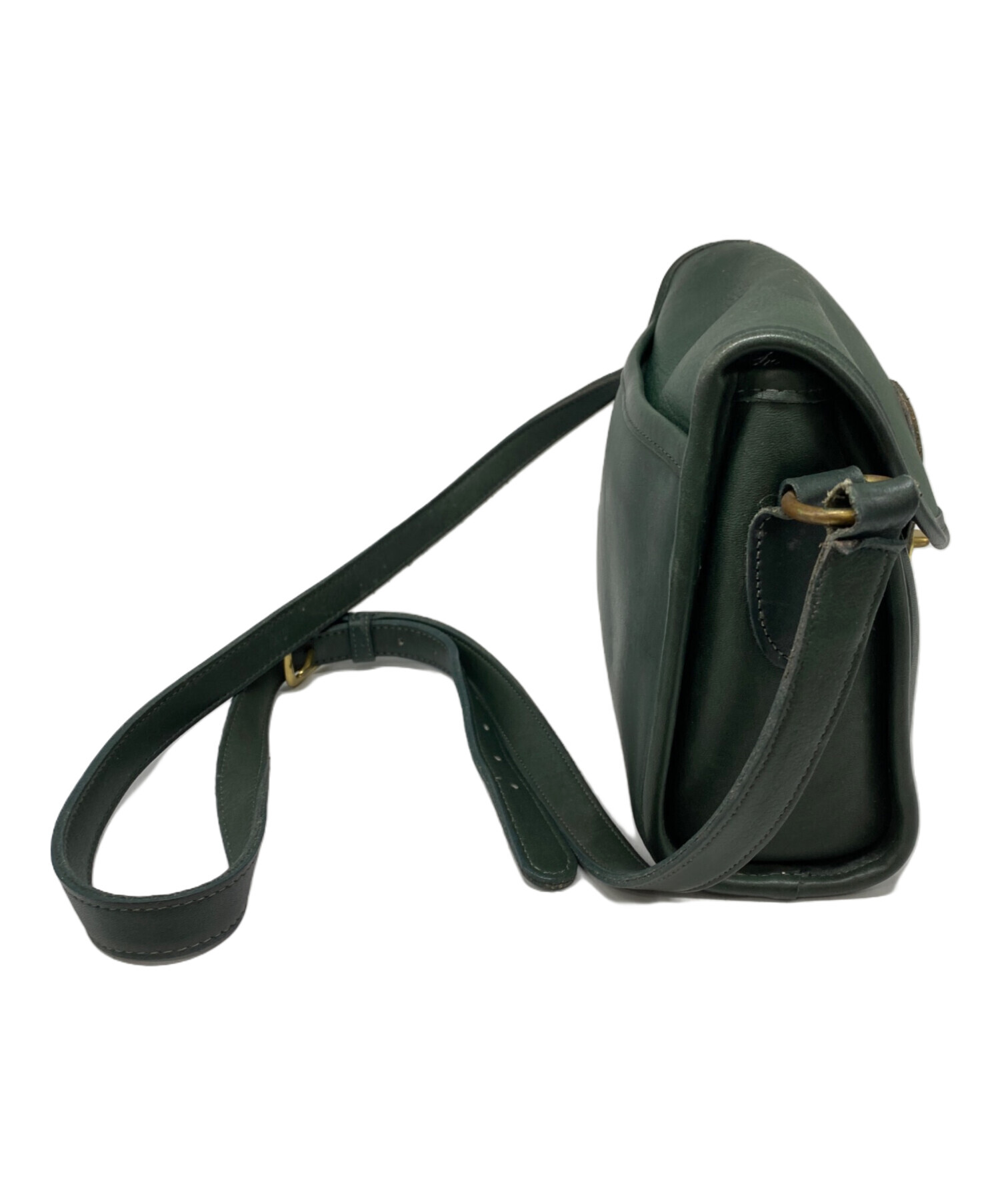 中古・古着通販】COACH (コーチ) ショルダーバッグ グリーン｜ブランド