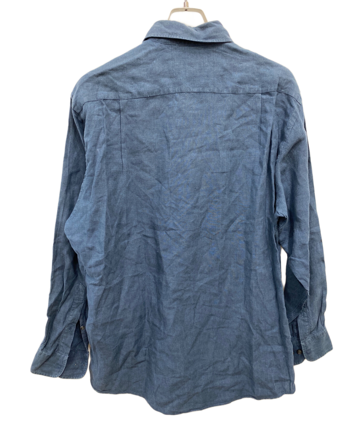 ブルックスブラザーズ　イタリア製リネンスラックス　紺　34 古着 ブルックスブラザーズ イタリア製リネンスラックス 紺 34 古着