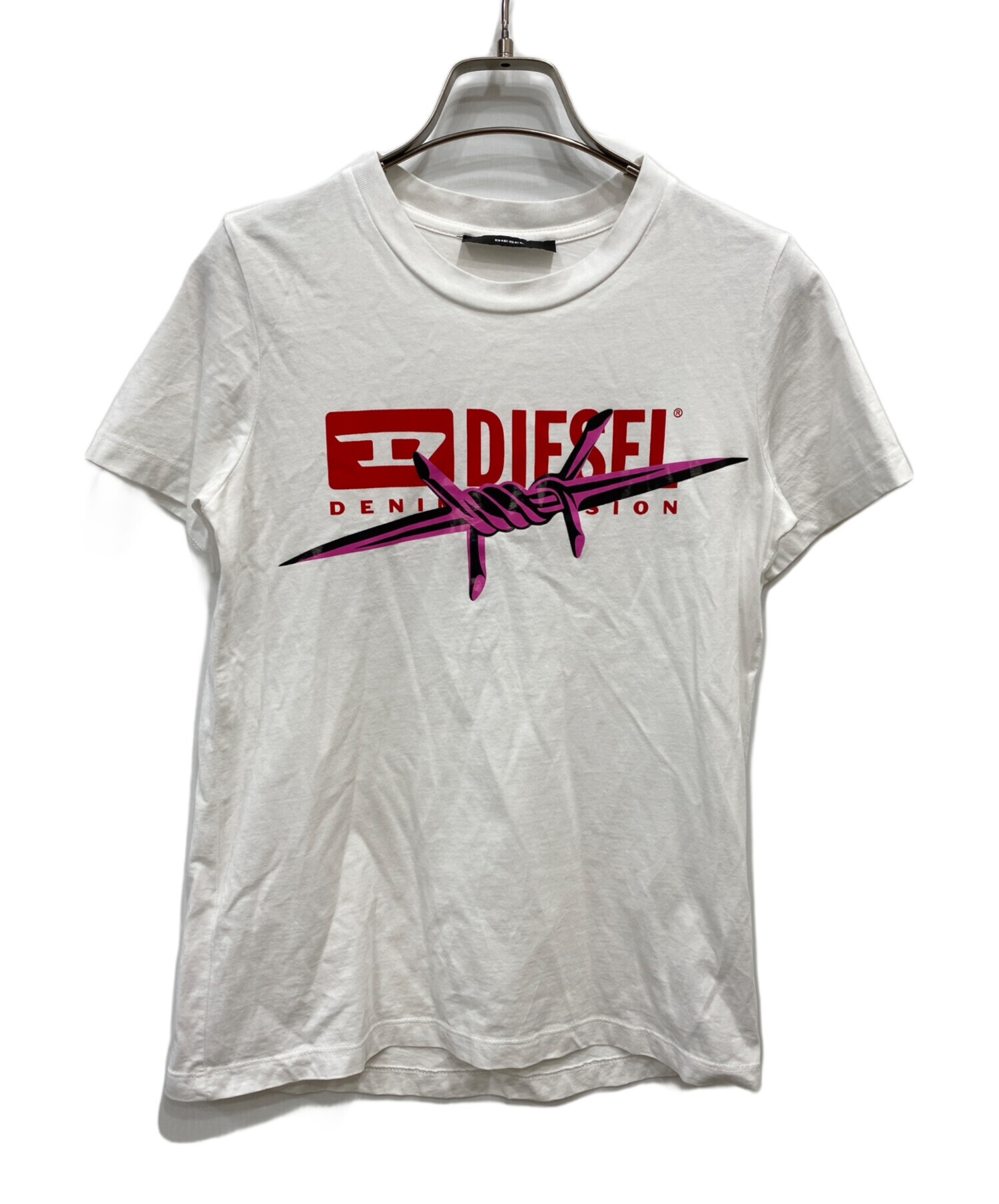 中古・古着通販】DIESEL (ディーゼル) 半袖Tシャツ ホワイト サイズ:XS 