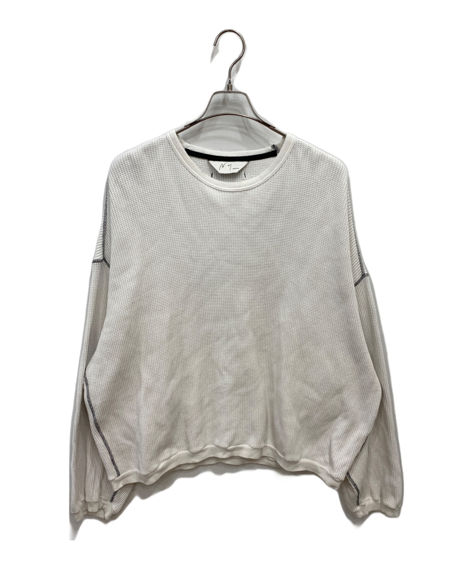 HOT ! 新品 ANCELLM アンセルム WAFFLE OVERSIZED LS ANCELLM DAMAGE 