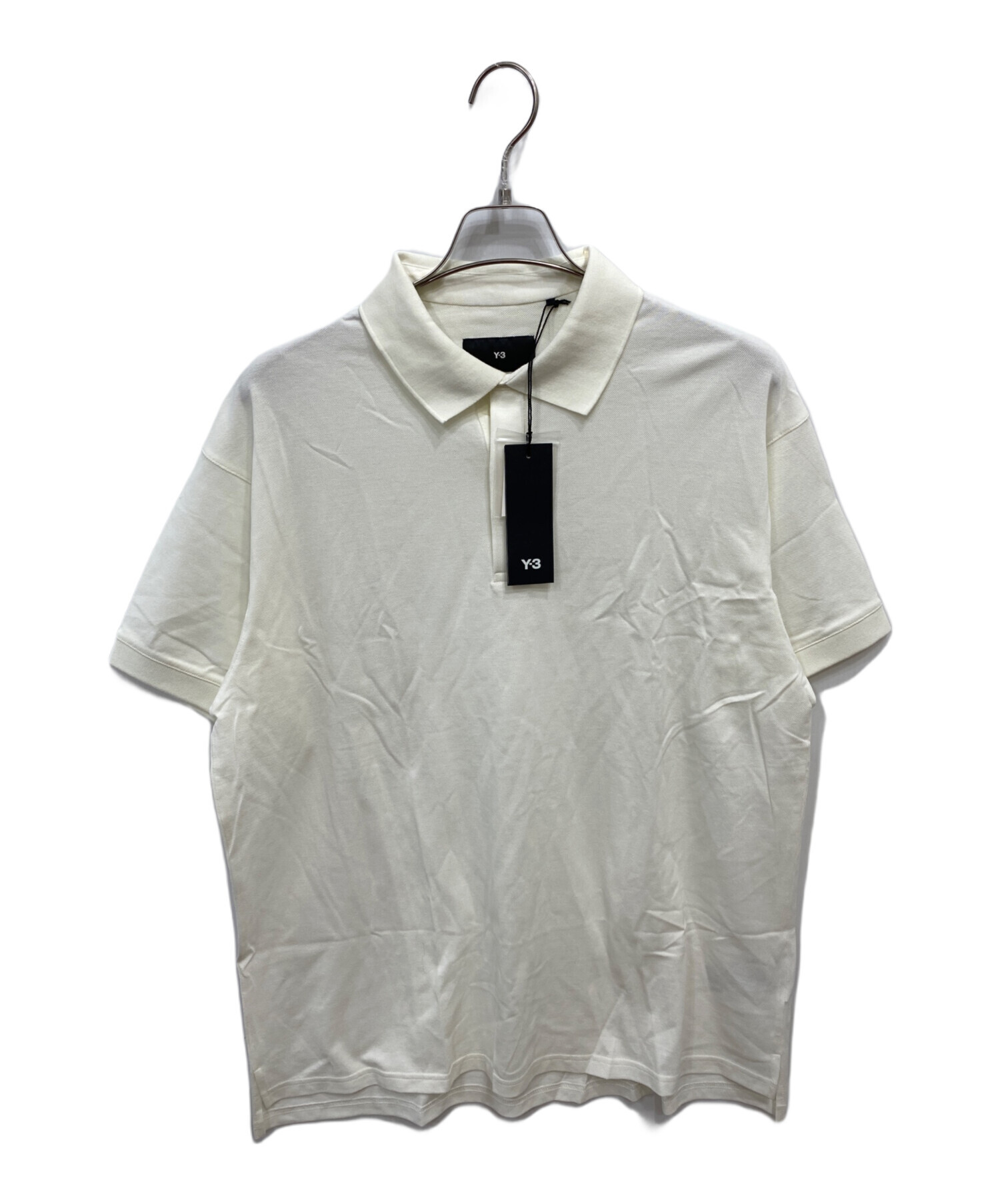 Y's ワイズ ポロシャツ S 白 【古着】【中古】【送料無料】 中古・古着通販】Y-3 (ワイスリー) SS POLO ホワイト サイズ:S 未使用
