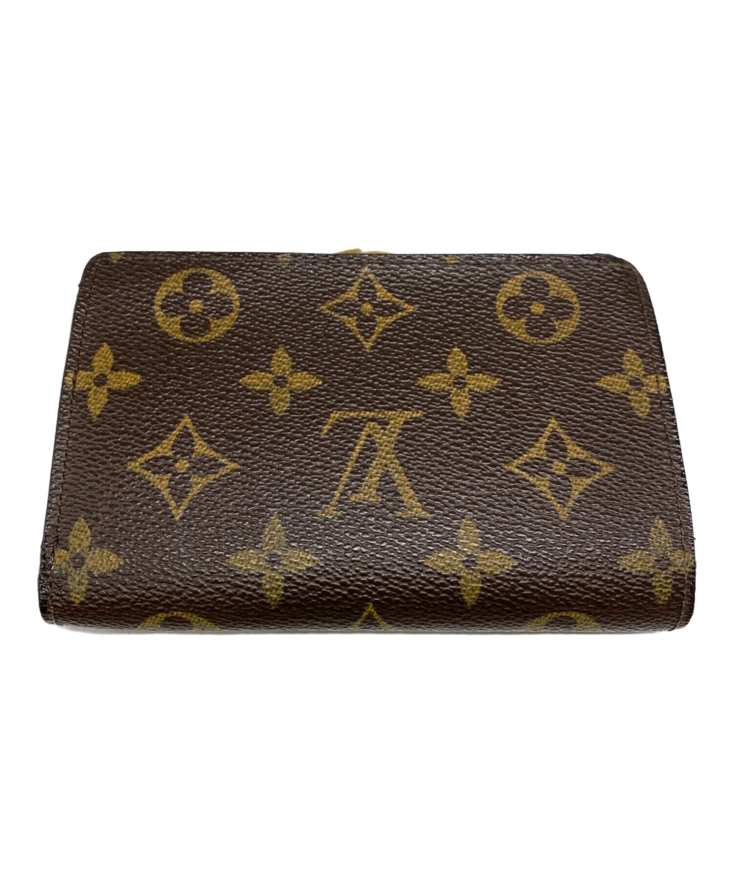 LOUIS VUITTON 二つ折り財布 ブラウン/ベージュ 中古・古着通販】LOUIS VUITTON (ルイ ヴィトン) 2つ折り財布