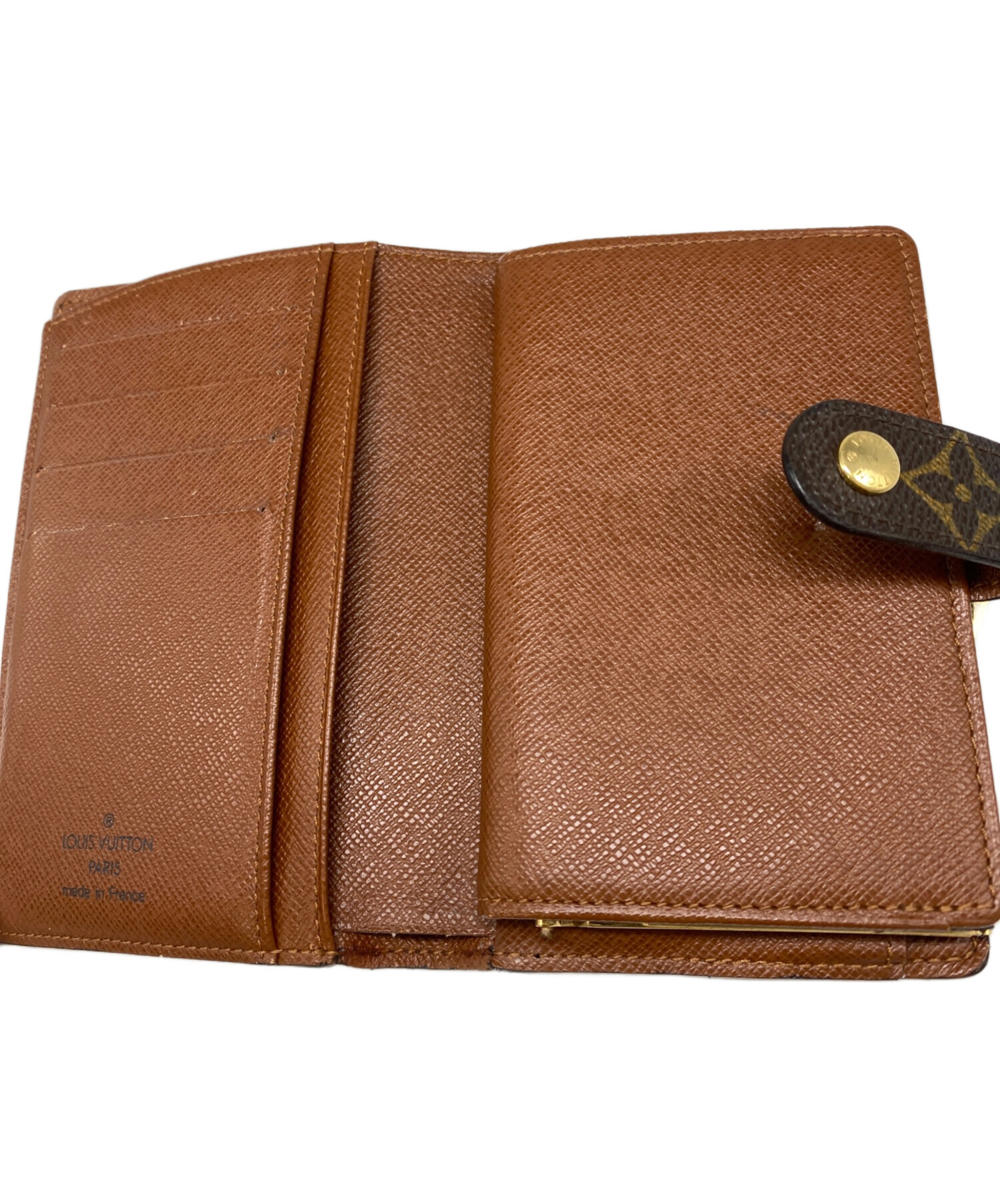 Louis Vuitton 二つ折り財布 ブラウン/ブラック 中古・古着通販】LOUIS VUITTON (ルイ ヴィトン) 2つ折り財布 ブラウン