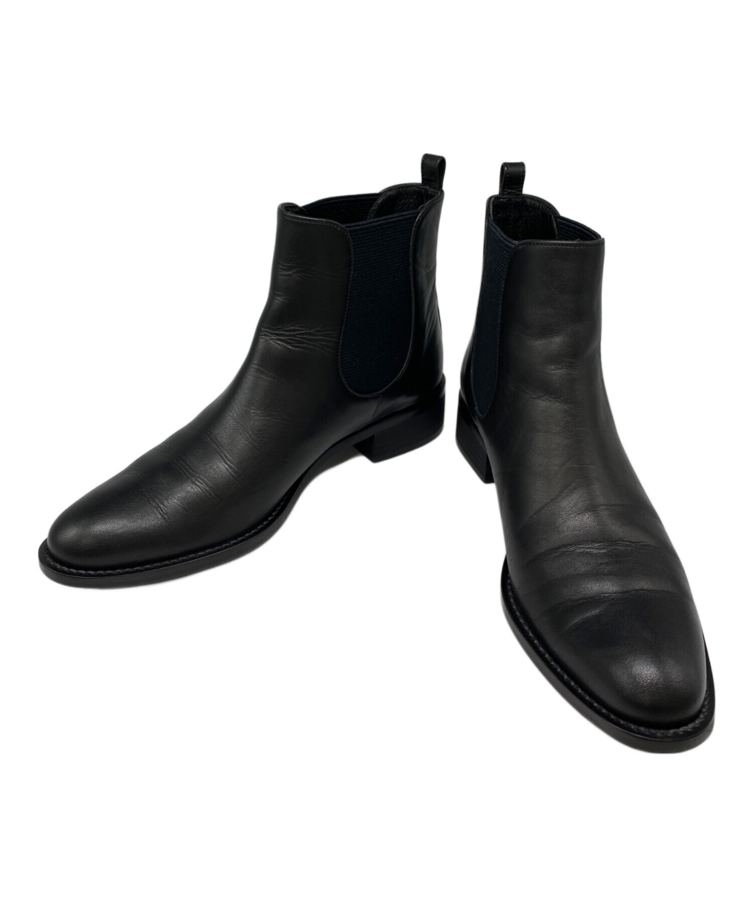 美品 ギャルリーヴィー サイドゴアブーツ ショートブーツ 本革 23.5 日本製 中古・古着通販】GALERIE VIE (ギャルリーヴィー) サイドゴアブーツ